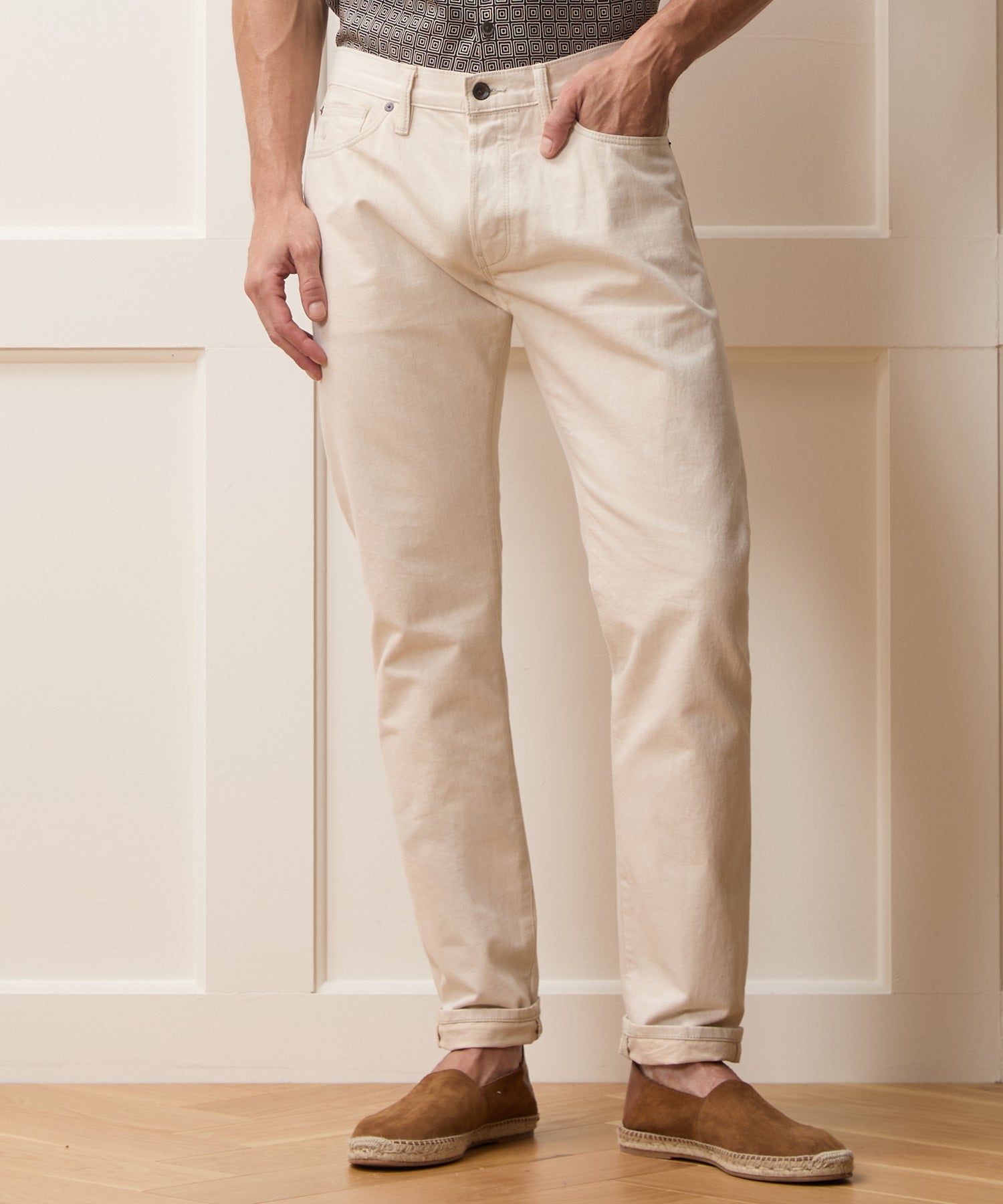 Slim Lightweight Japanese Selvedge Jean in Canvas