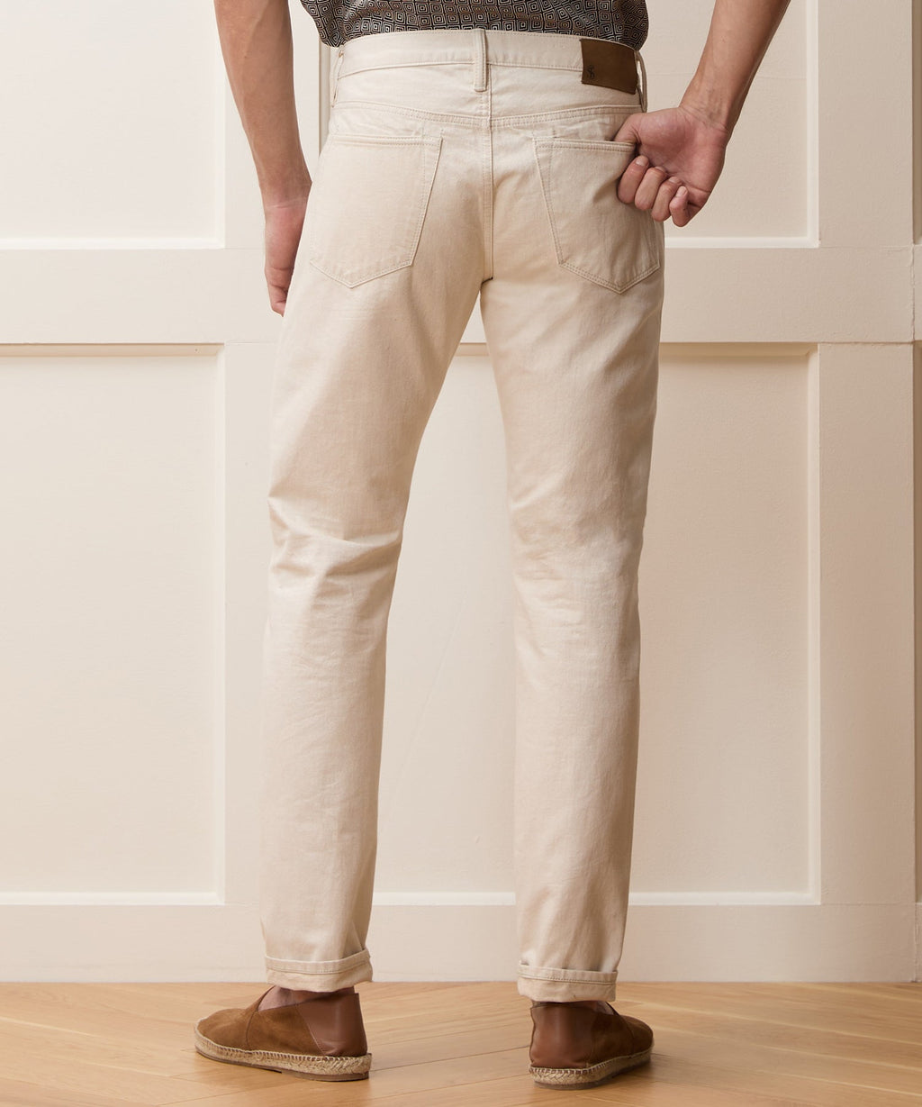 Slim Lightweight Japanese Selvedge Jean in Canvas