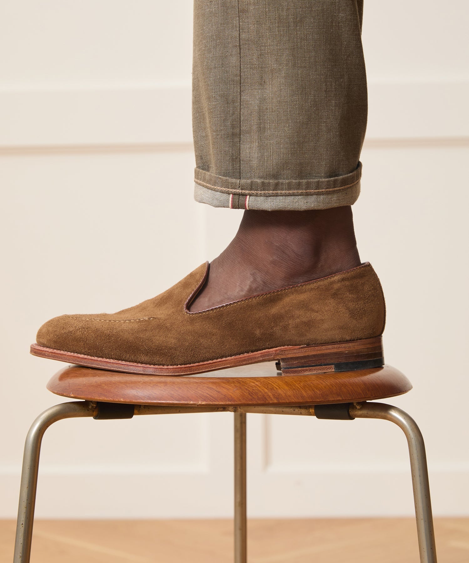 Straight Fit Lightweight Japanese Selvedge Jean in Whiskey