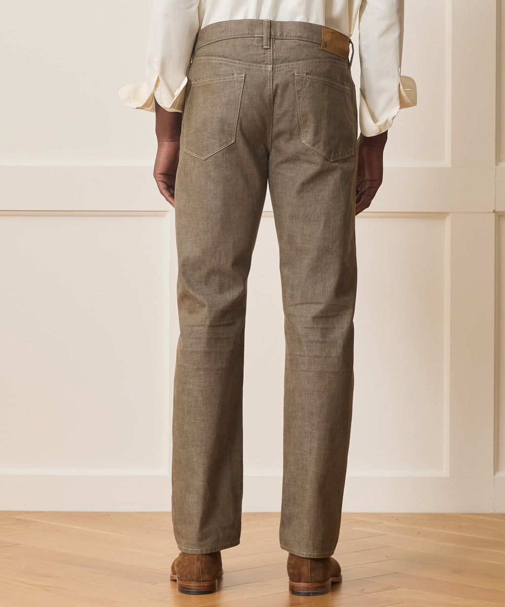 Straight Fit Lightweight Japanese Selvedge Jean in Whiskey
