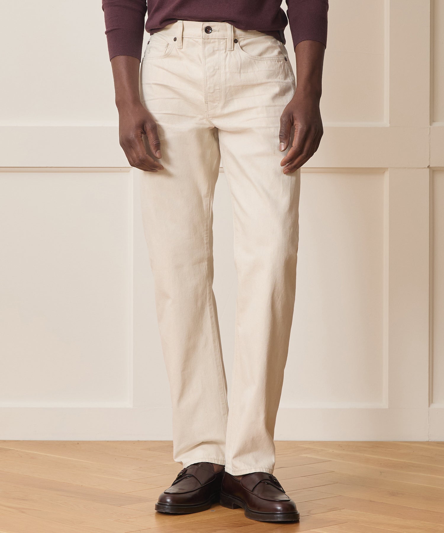 Straight Fit Lightweight Japanese Selvedge Jean in Canvas