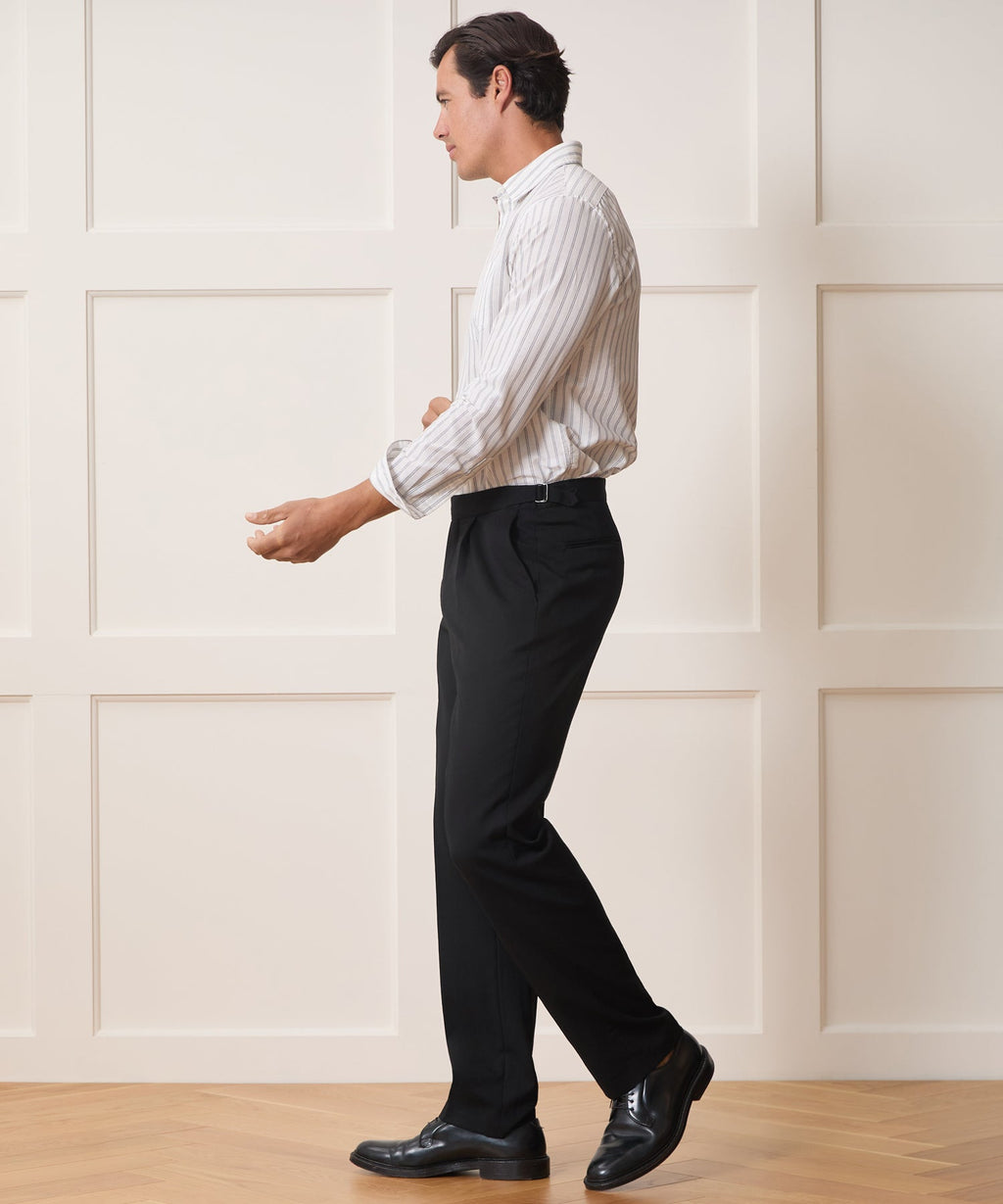 Italian Gabardine Side Tab Trouser