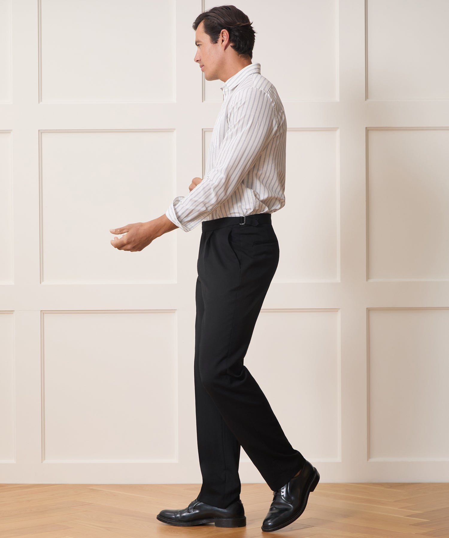 Italian Gabardine Side Tab Trouser