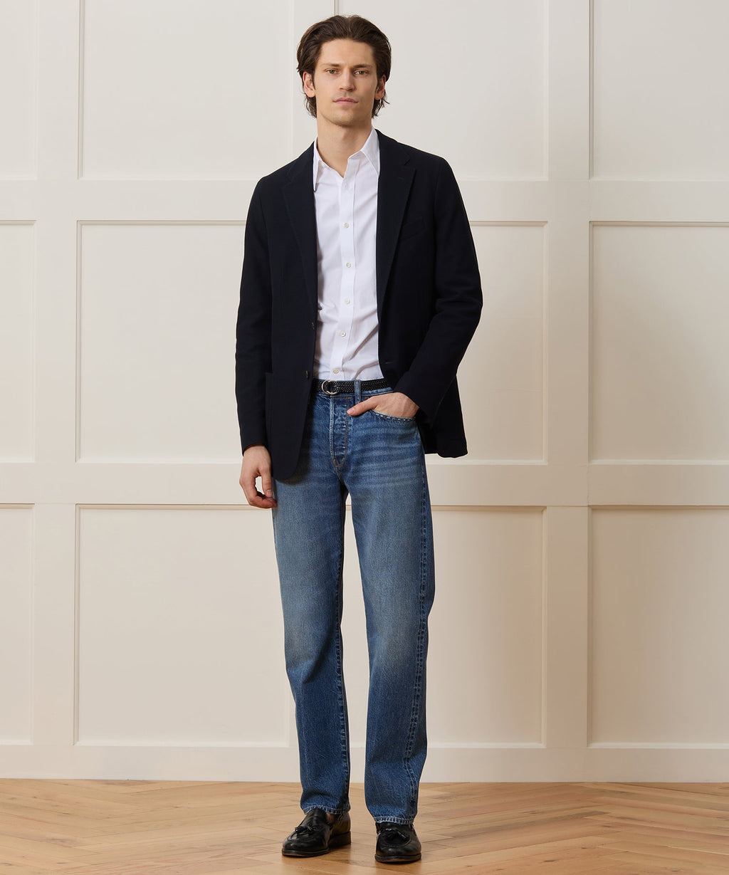 Poplin Long Point Collar Dress Shirt