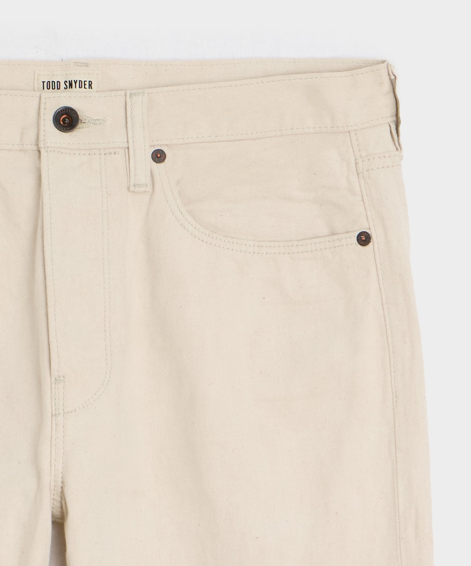 Straight Fit Lightweight Japanese Selvedge Jean in Canvas