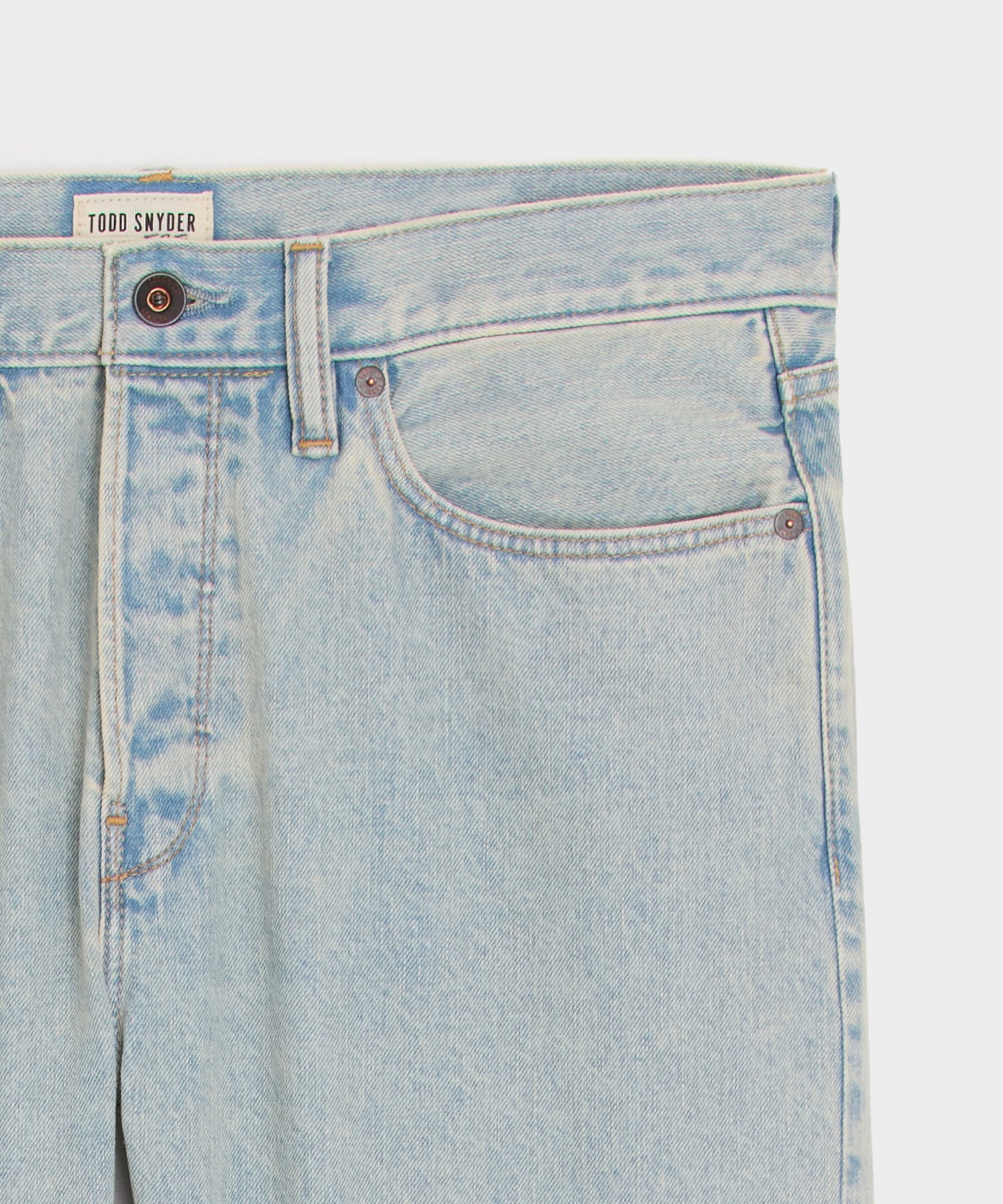 Slim Selvedge Jean in Faded Light Indigo