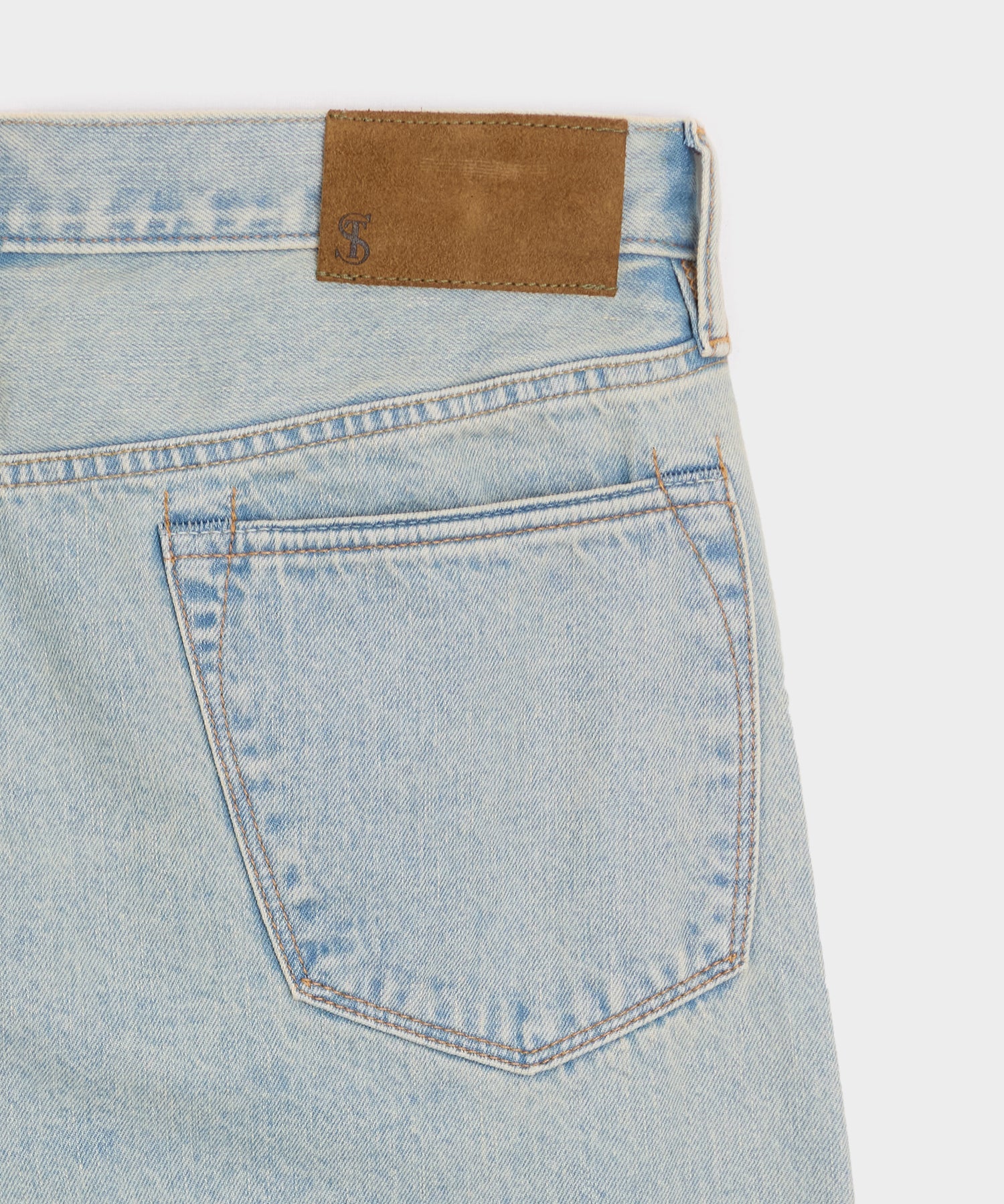 Slim Selvedge Jean in Faded Light Indigo
