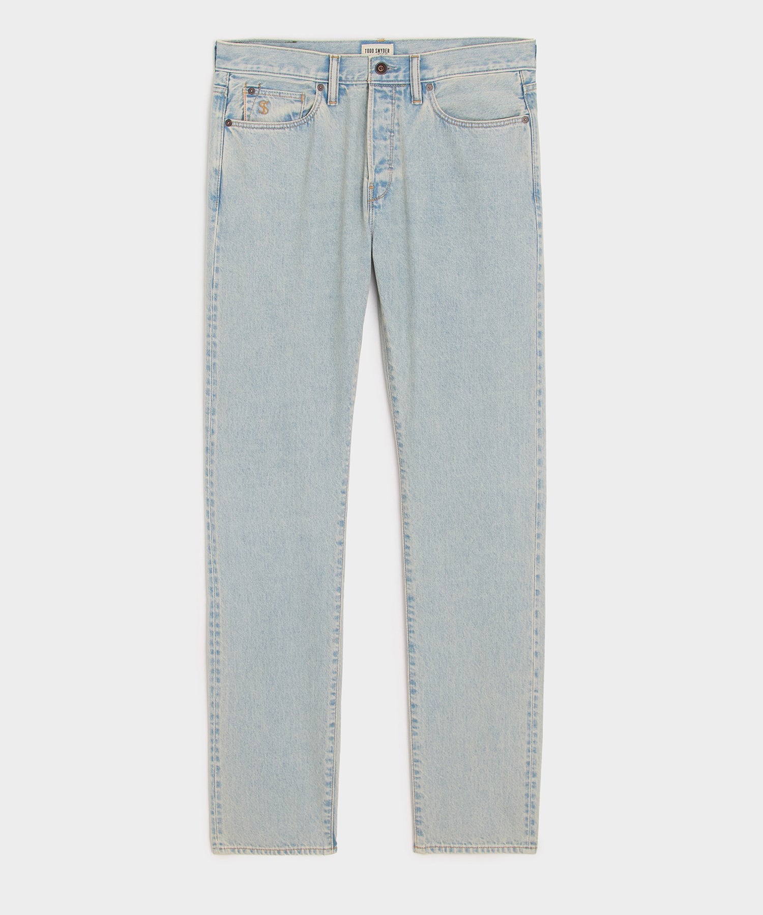Slim Selvedge Jean in Faded Light Indigo