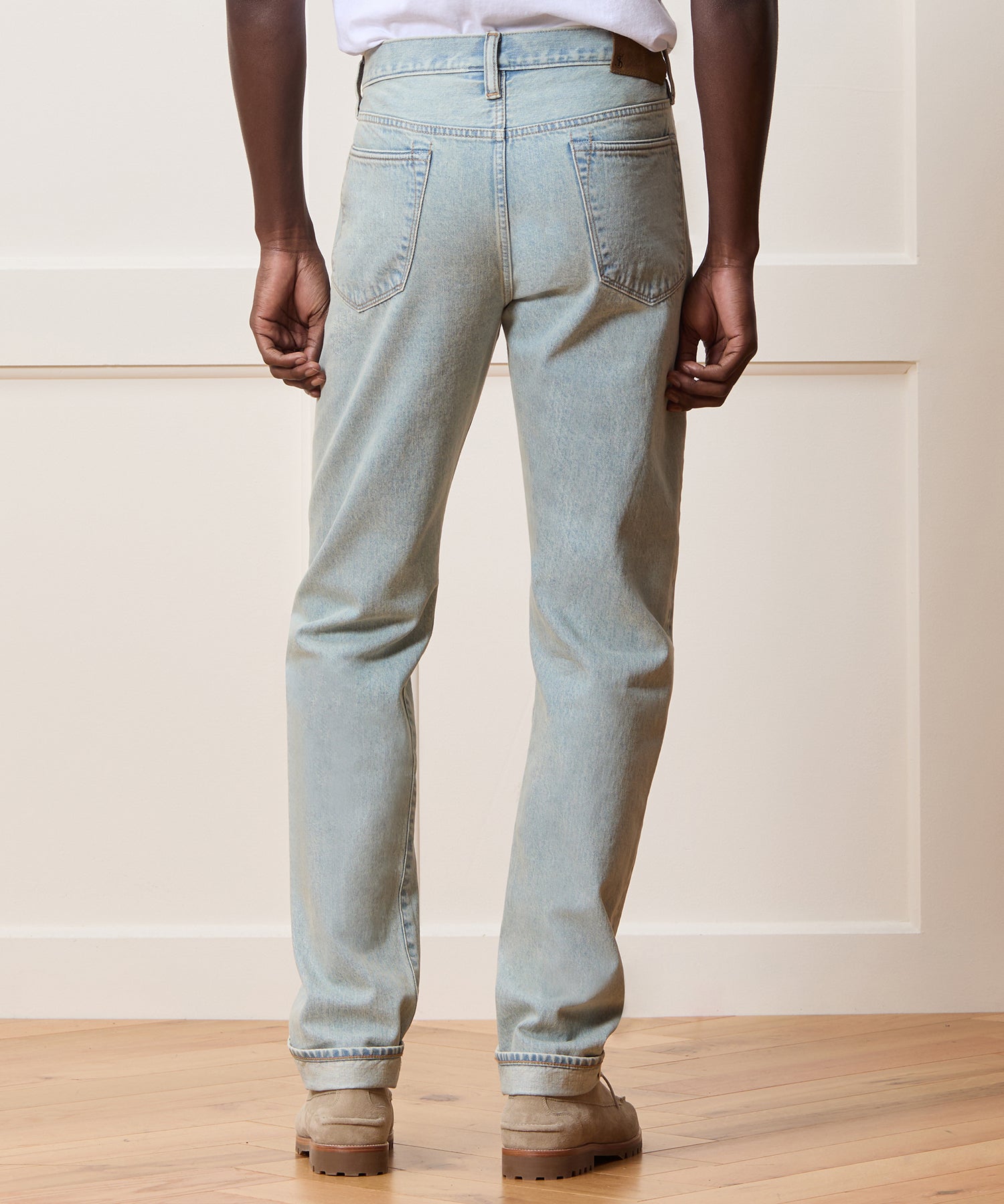 Slim Selvedge Jean in Faded Light Indigo