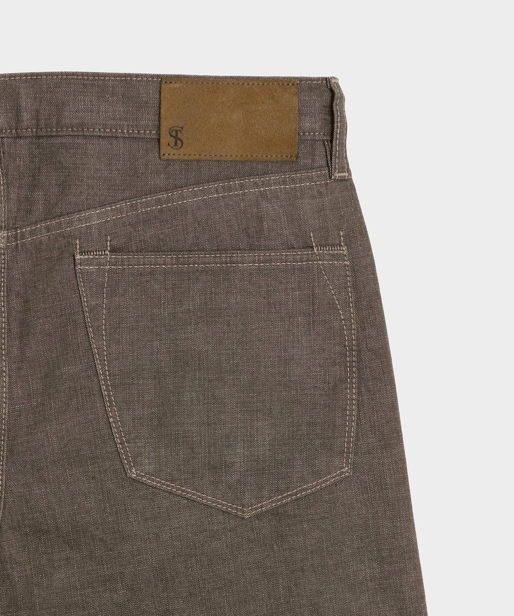 Straight Fit Lightweight Japanese Selvedge Jean in Whiskey