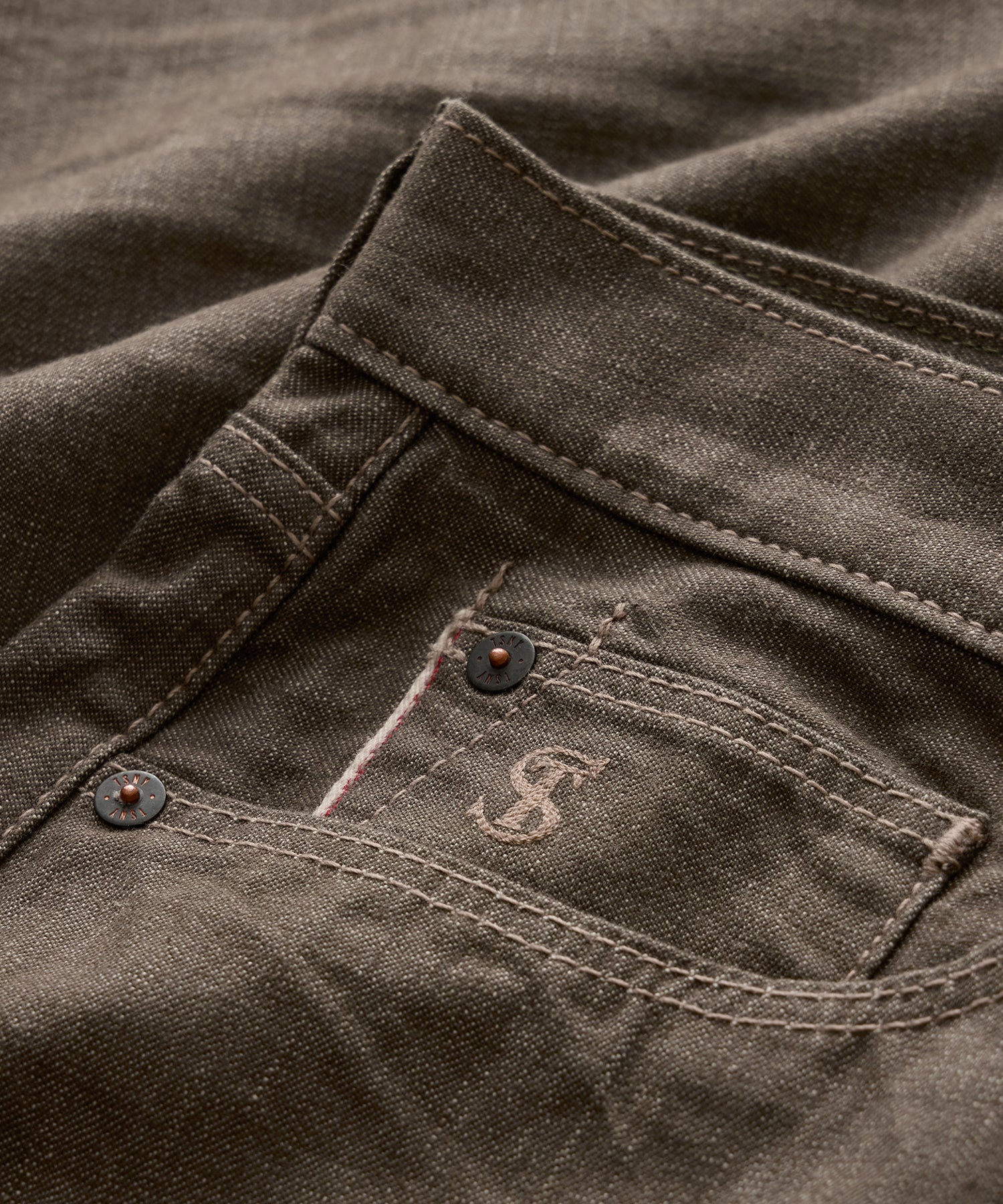Straight Fit Lightweight Japanese Selvedge Jean in Whiskey