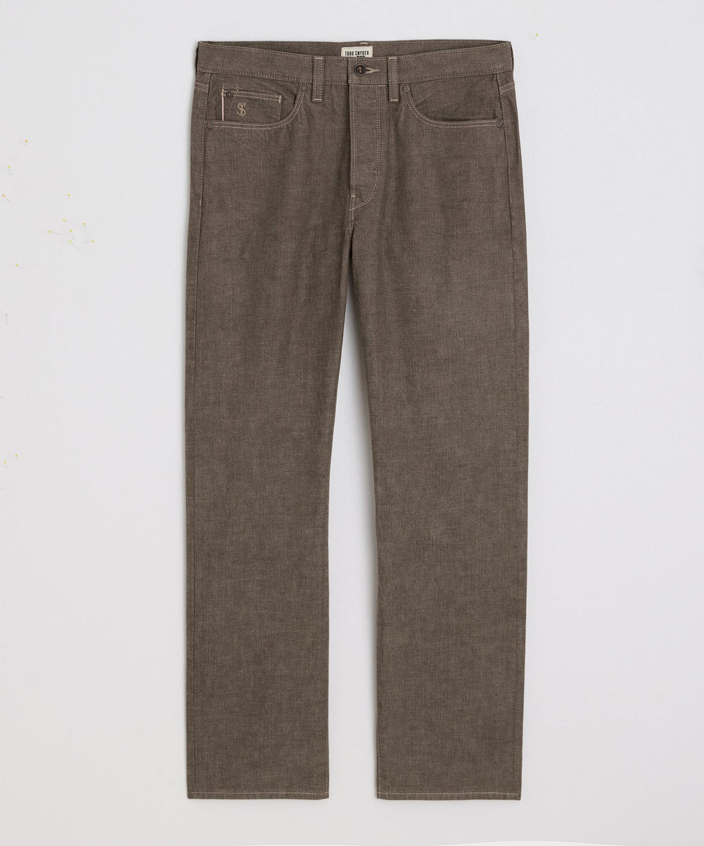 Straight Fit Lightweight Japanese Selvedge Jean in Whiskey