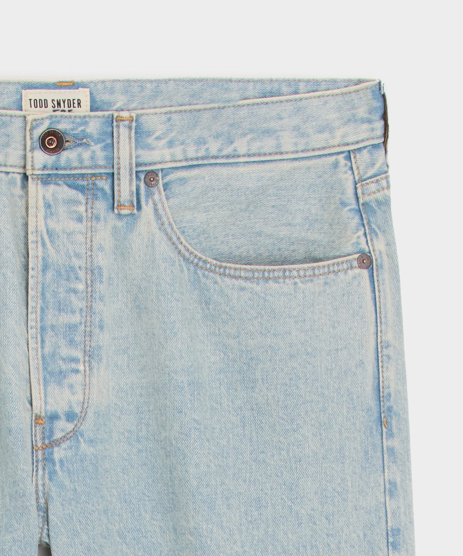 Straight Fit Selvedge Jean in Light Indigo