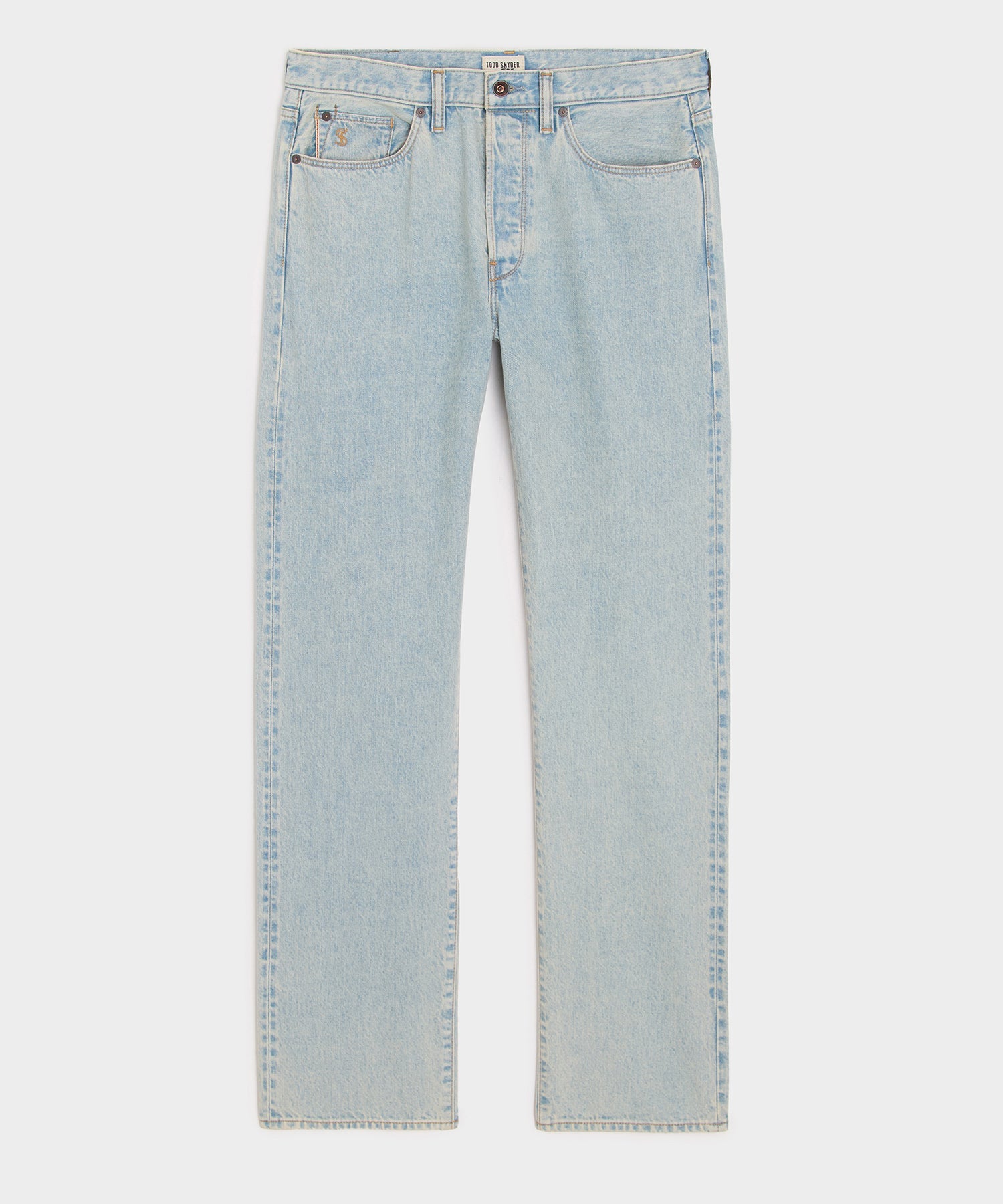 Straight Fit Selvedge Jean in Light Indigo