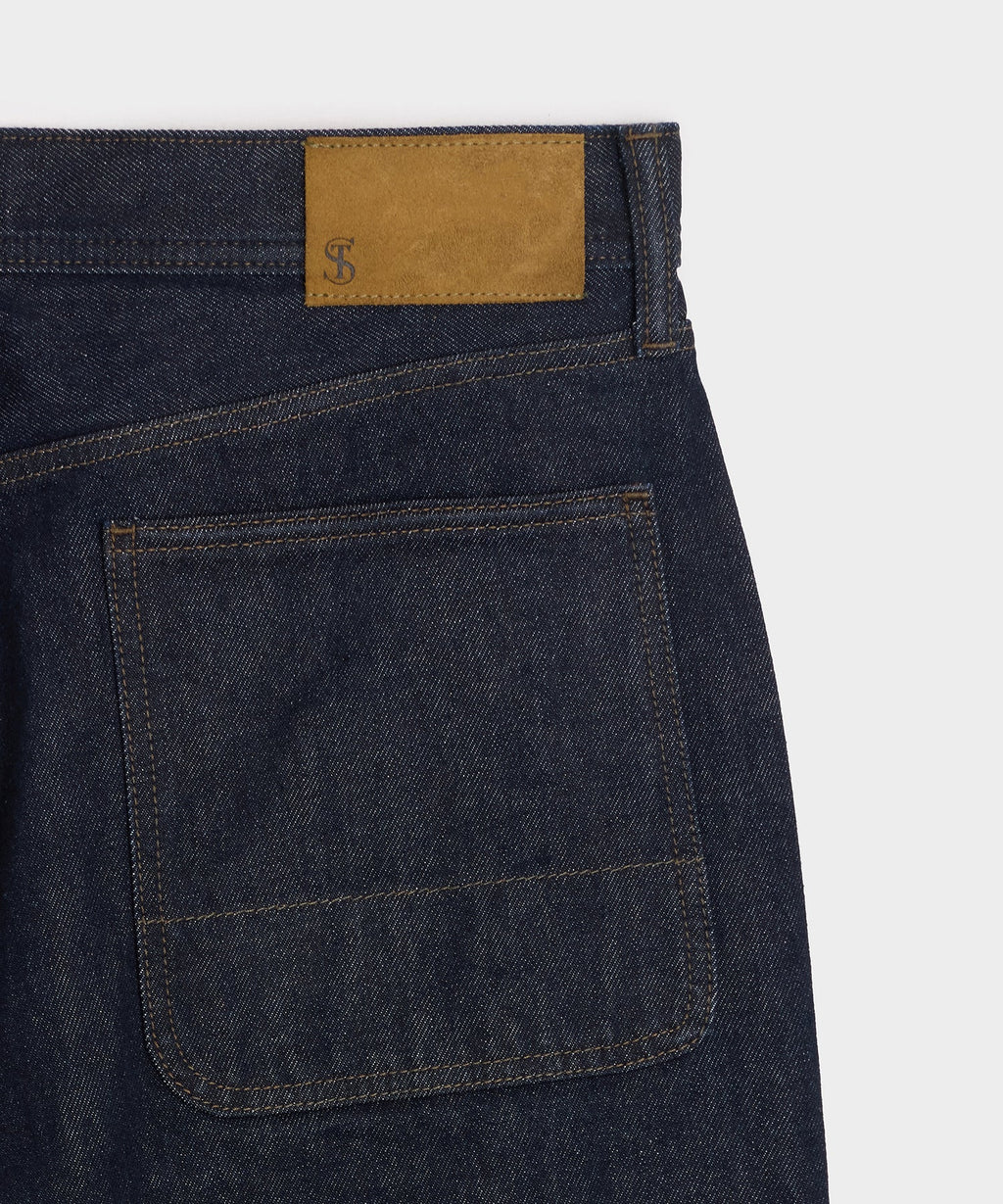 Relaxed Barrel Jean in Indigo Rinse
