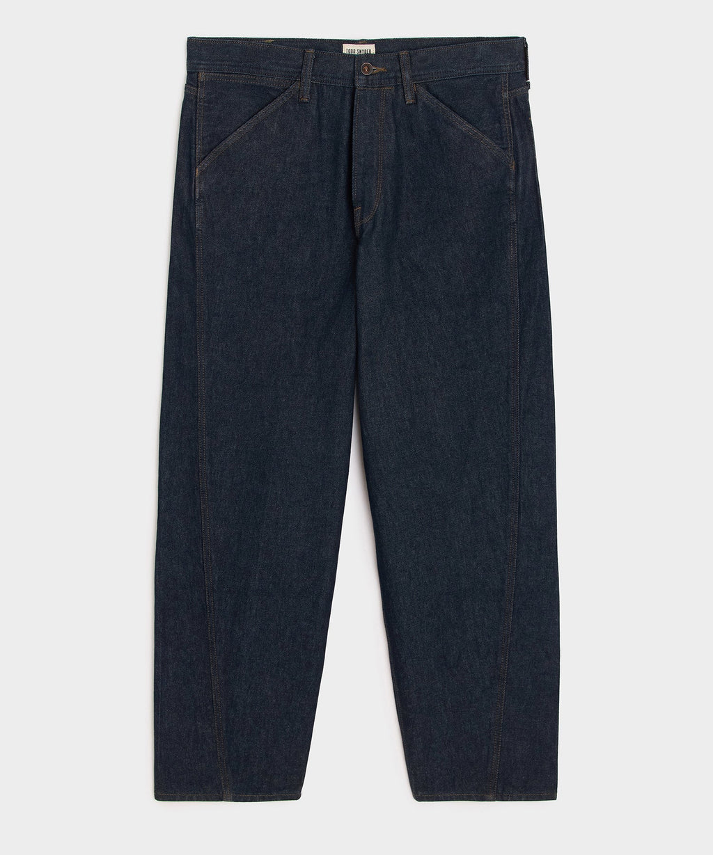 Relaxed Barrel Jean in Indigo Rinse