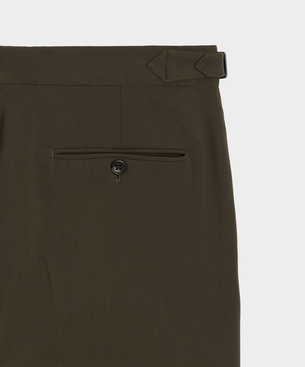 Italian Gabardine Side Tab Trouser