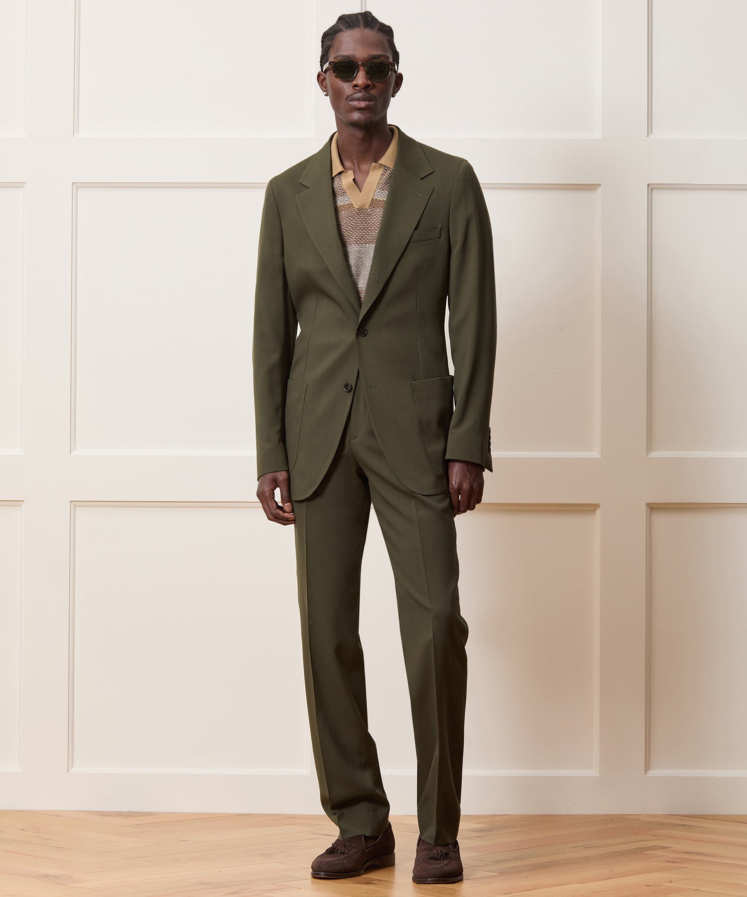 Italian Gabardine Side Tab Trouser