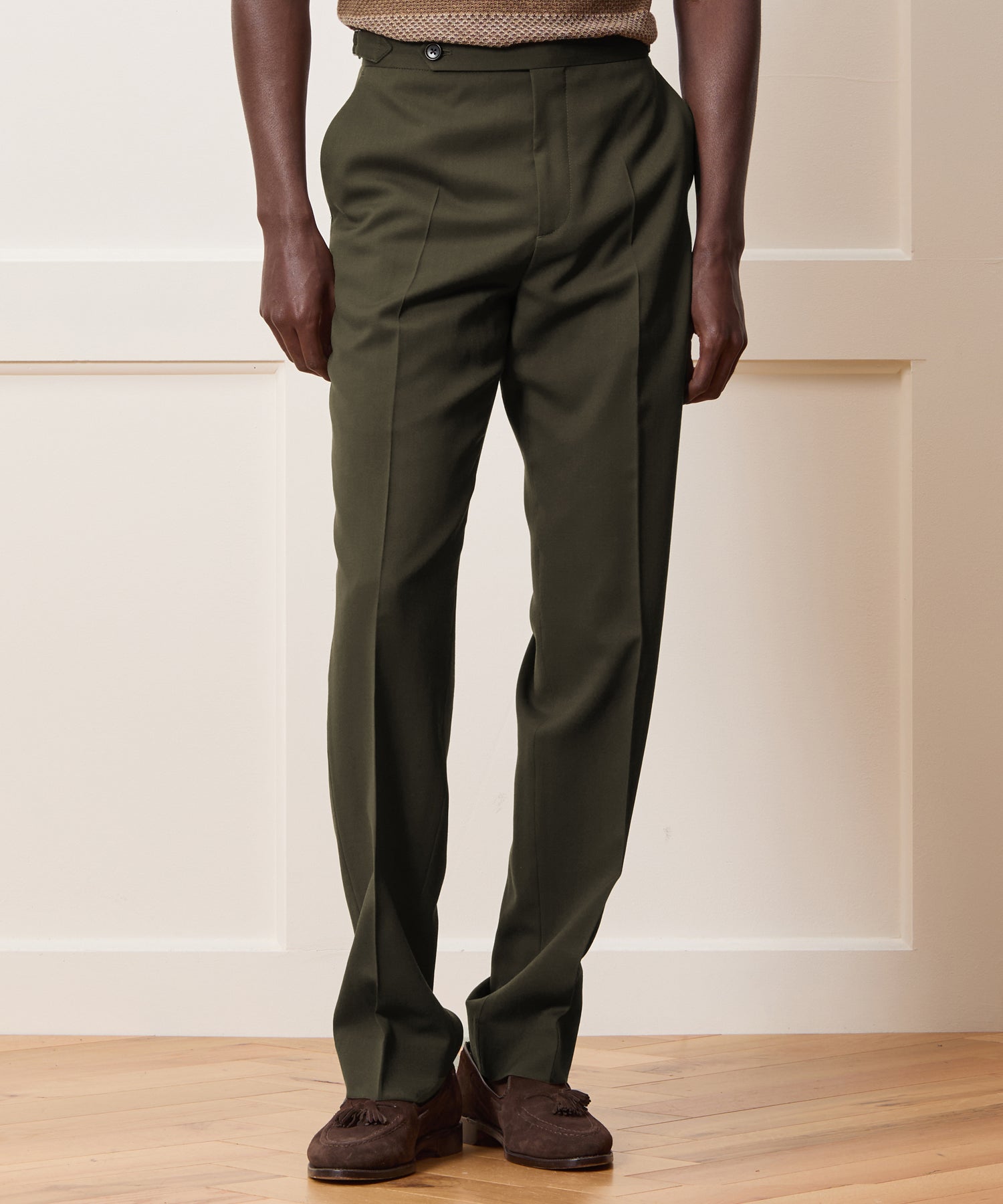 Italian Gabardine Side Tab Trouser