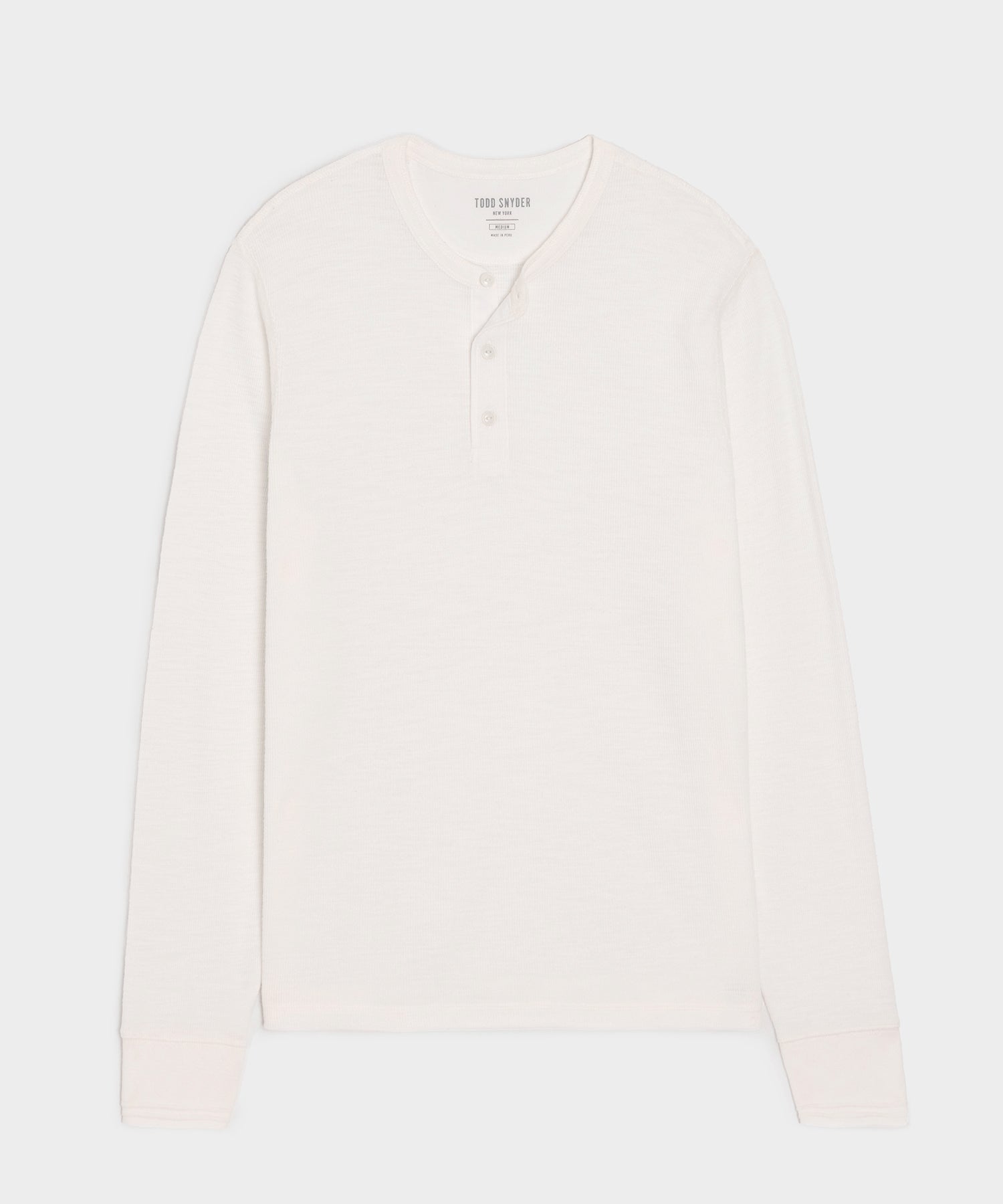 Lightweight Mini Waffle Henley