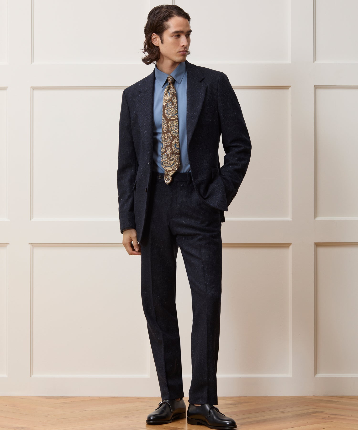 Italian Donegal Herringbone Trouser