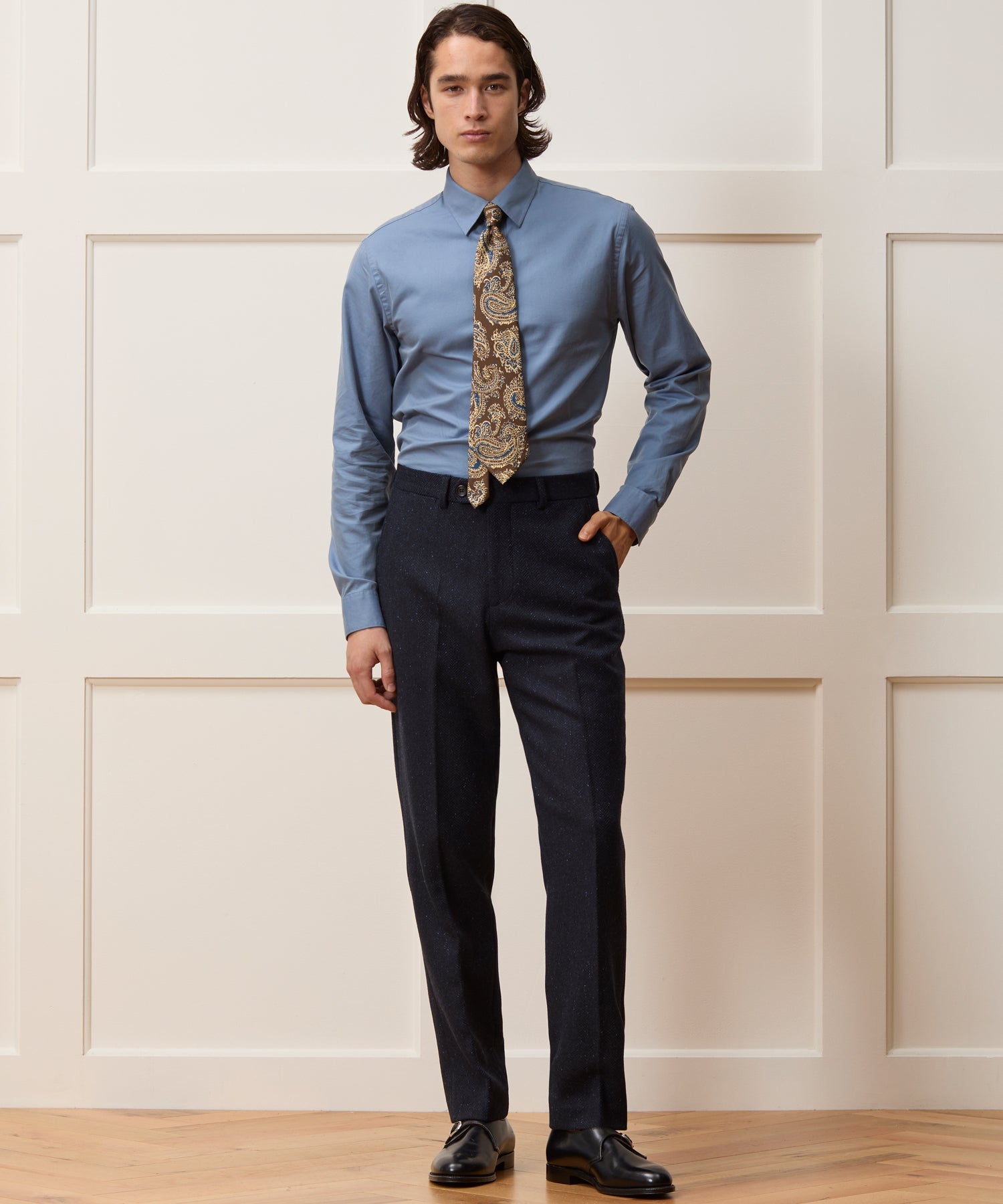 Italian Donegal Herringbone Trouser