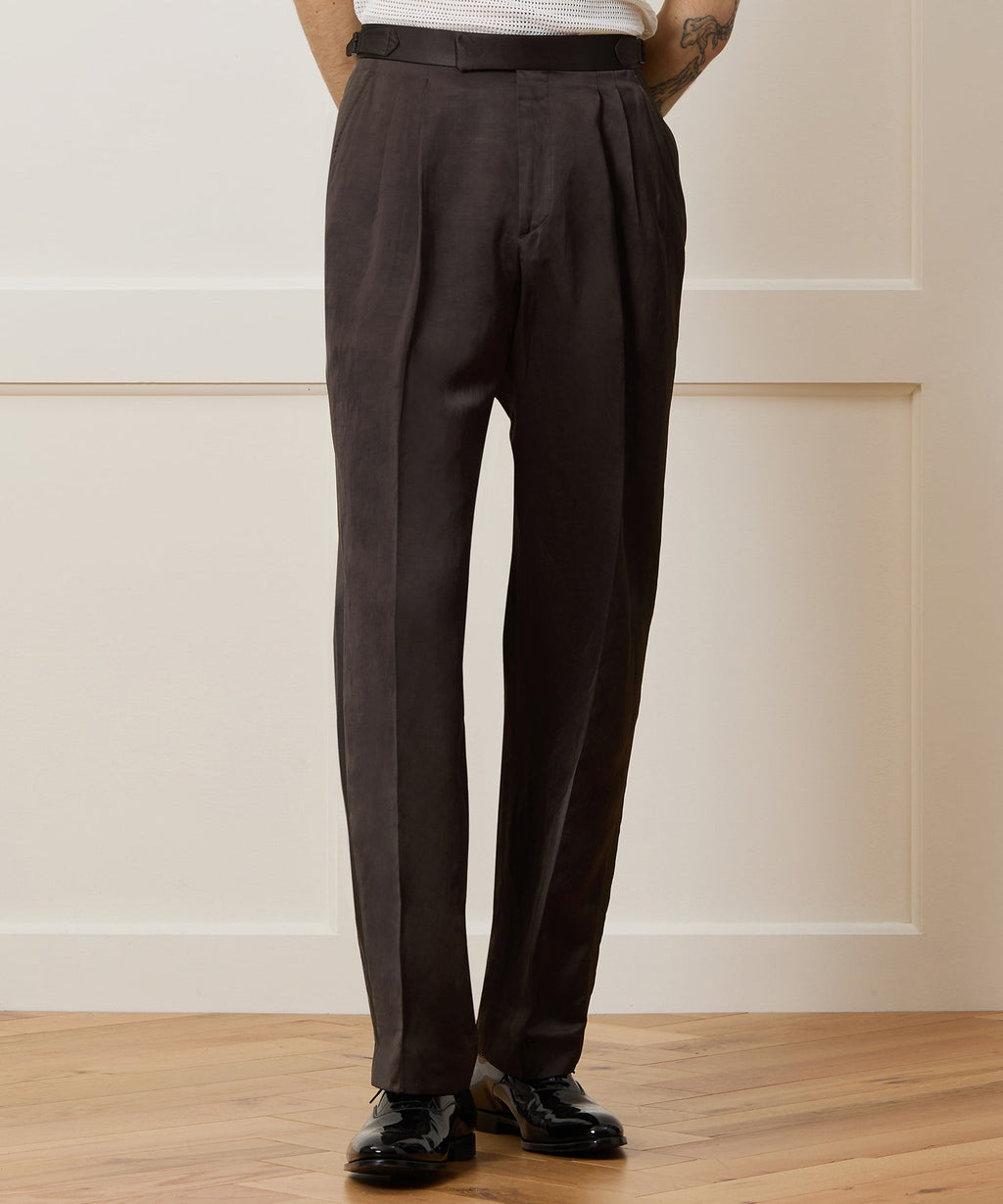 Relaxed Italian Tuxedo Trouser