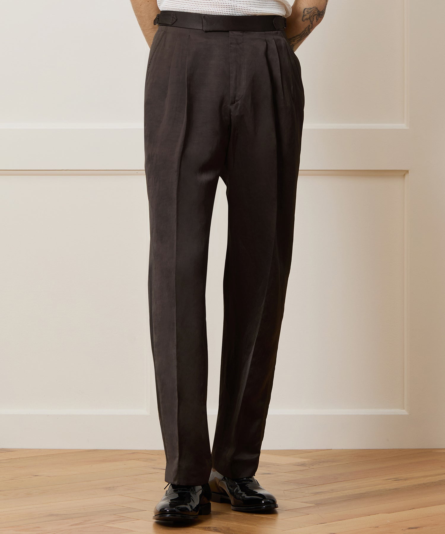 Relaxed Italian Tuxedo Trouser