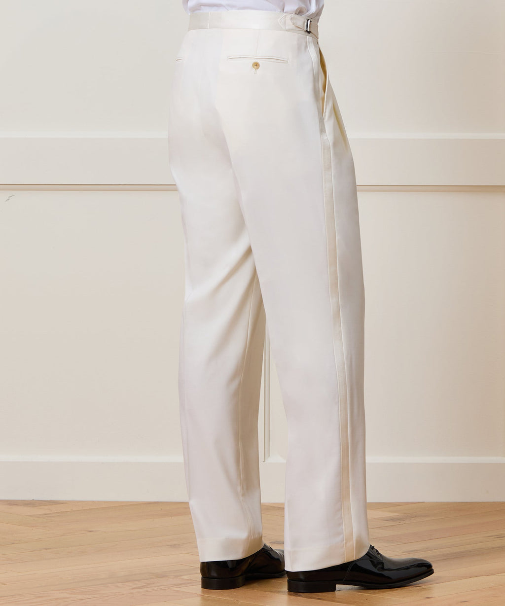 Relaxed Italian Wool Tuxedo Trouser