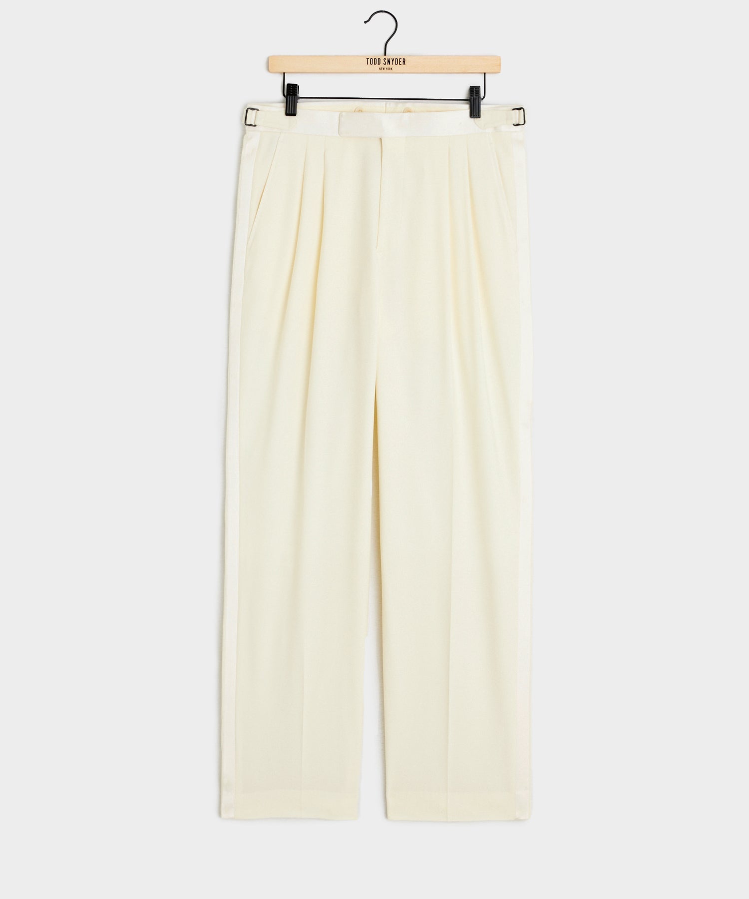 Relaxed Italian Wool Tuxedo Trouser