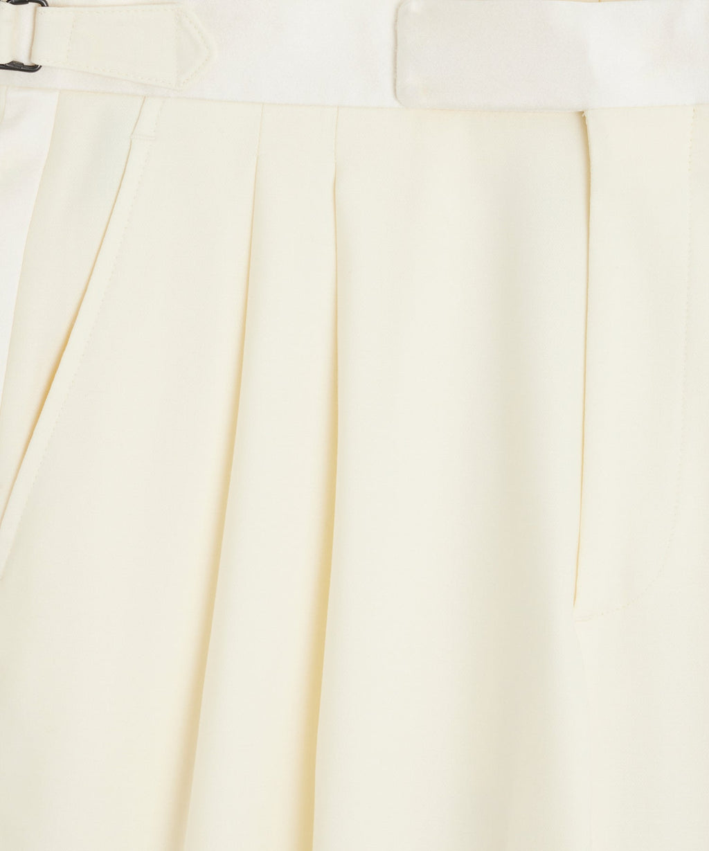 Relaxed Italian Wool Tuxedo Trouser