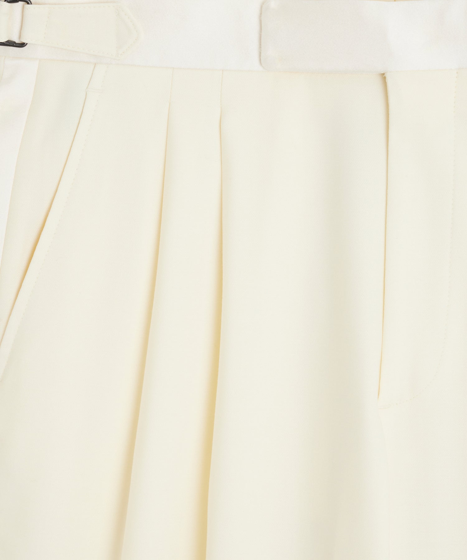 Relaxed Italian Wool Tuxedo Trouser