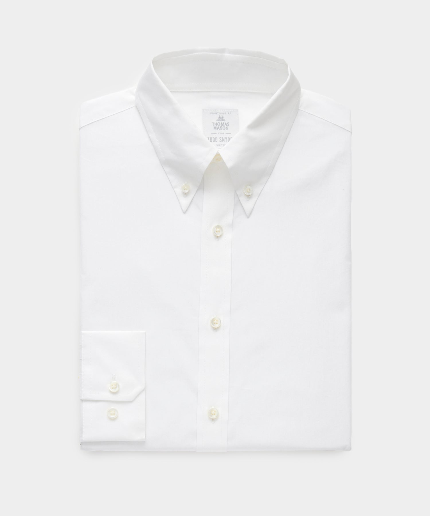 Cotton Poplin Button-Down Collar Dress Shirt