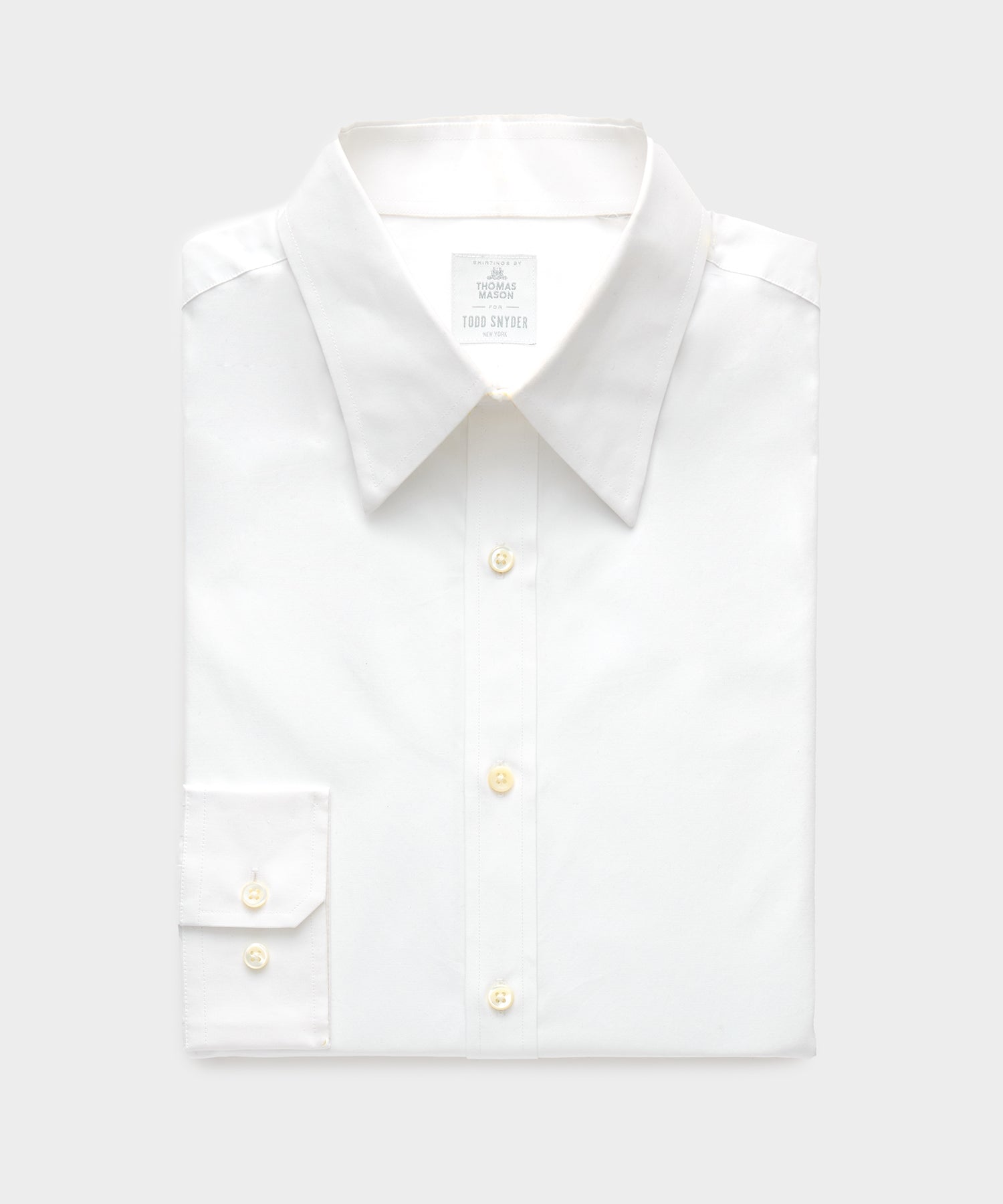 Poplin Long Point Collar Dress Shirt
