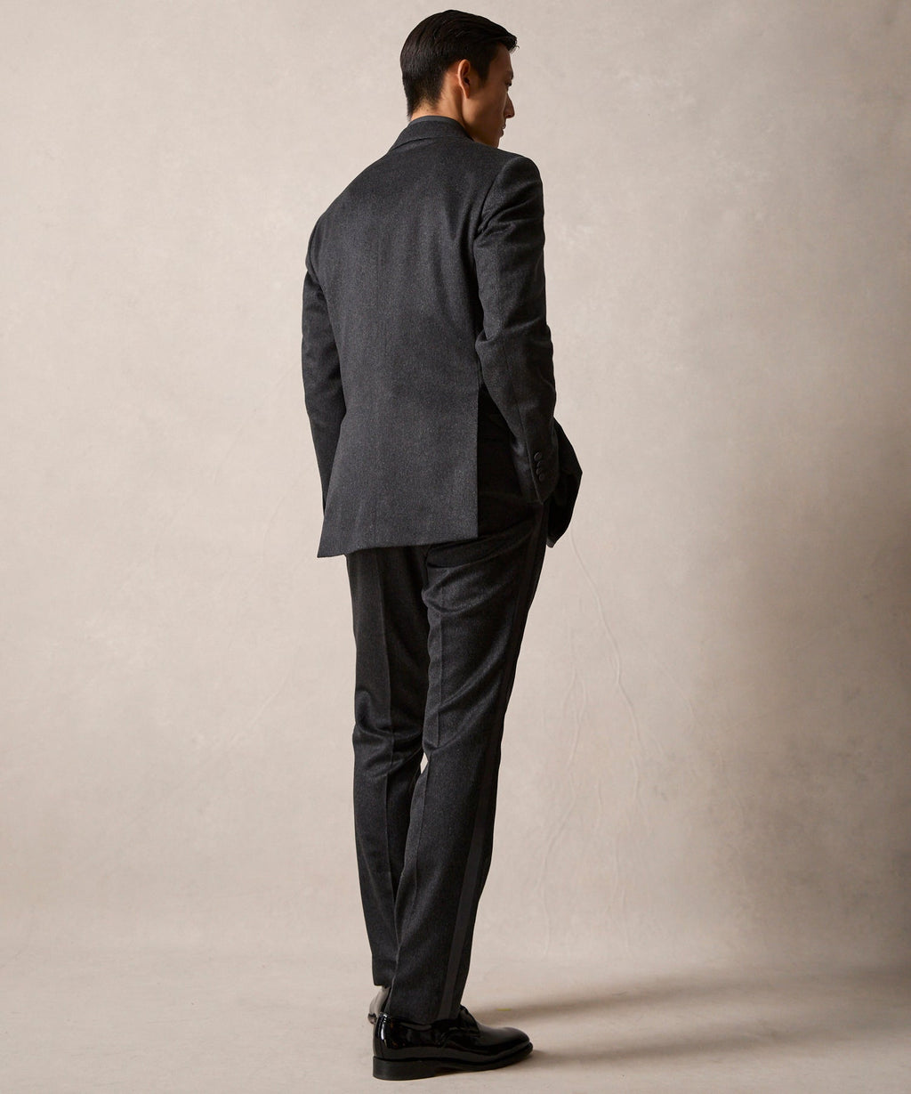 Slim Italian Cashmere Tuxedo Trouser