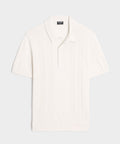 Silk-Cotton Ribbed Sweater Polo