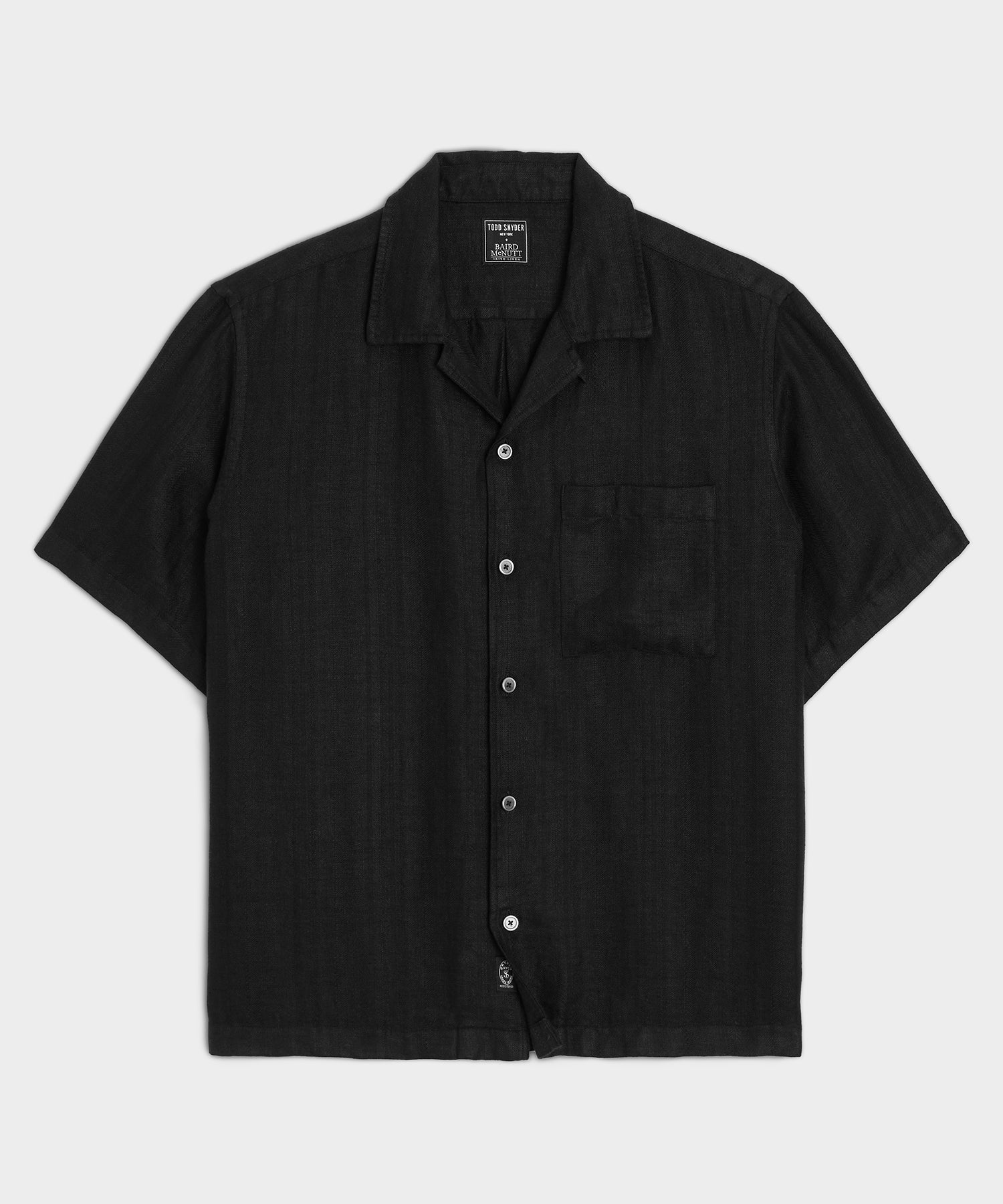 Textured Linen Capri Shirt