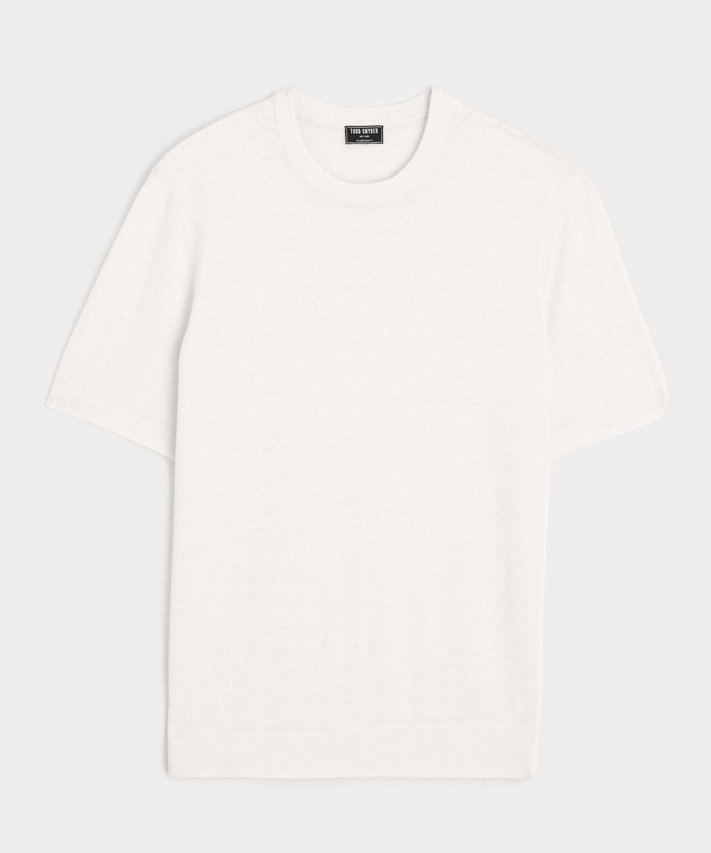 Silk-Cashmere Sweater Tee