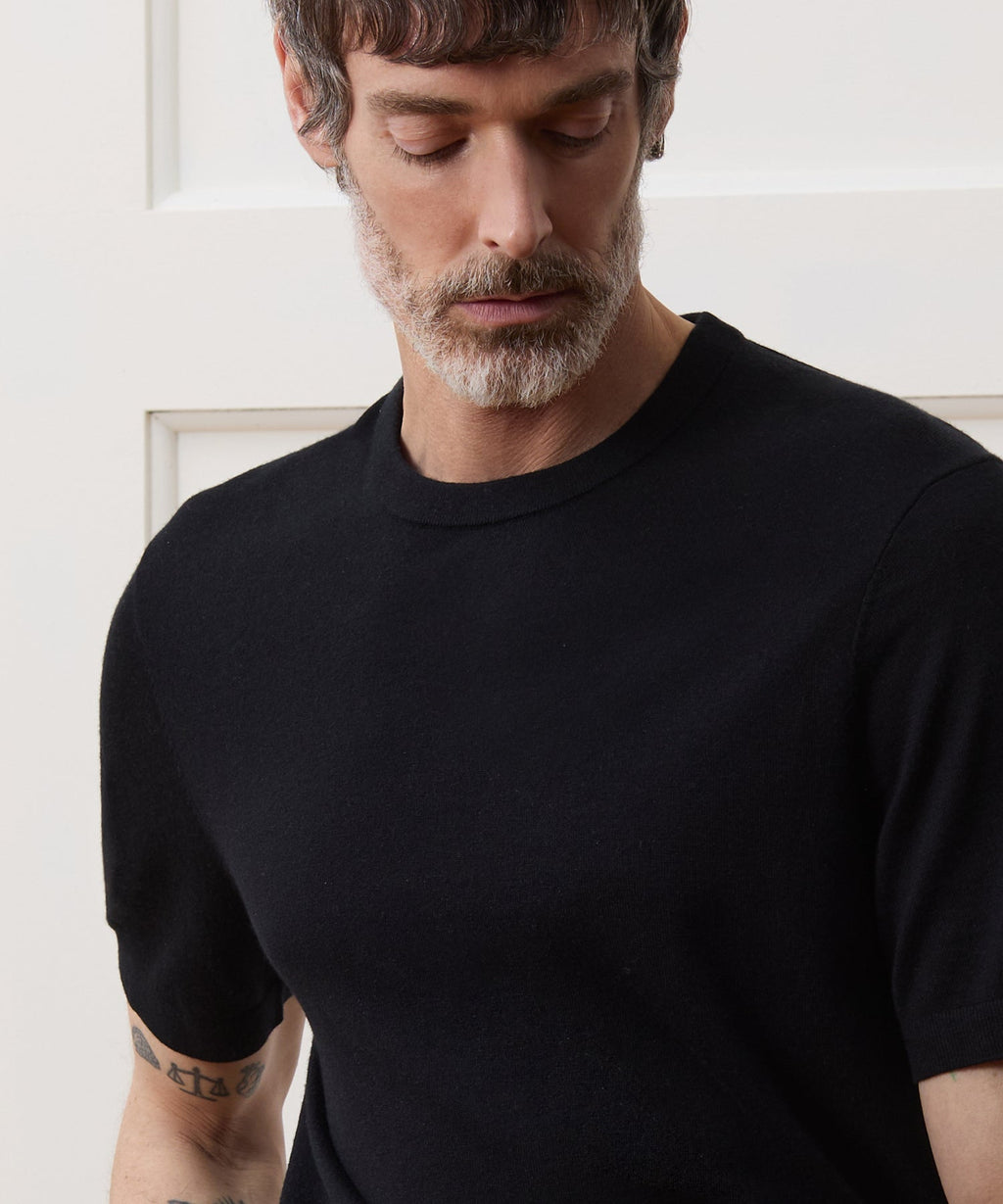 Silk-Cashmere Sweater Tee