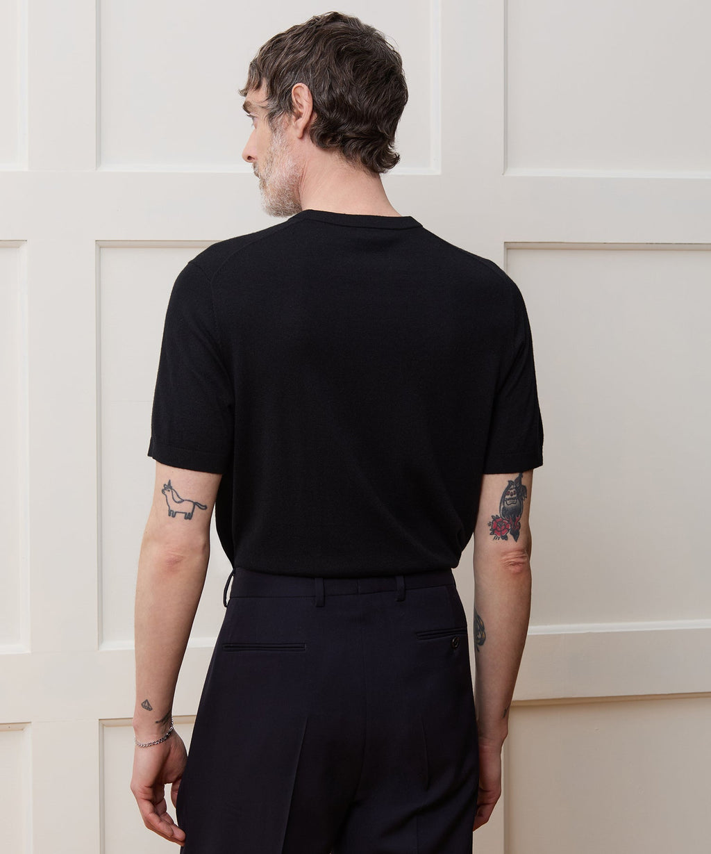 Silk-Cashmere Sweater Tee