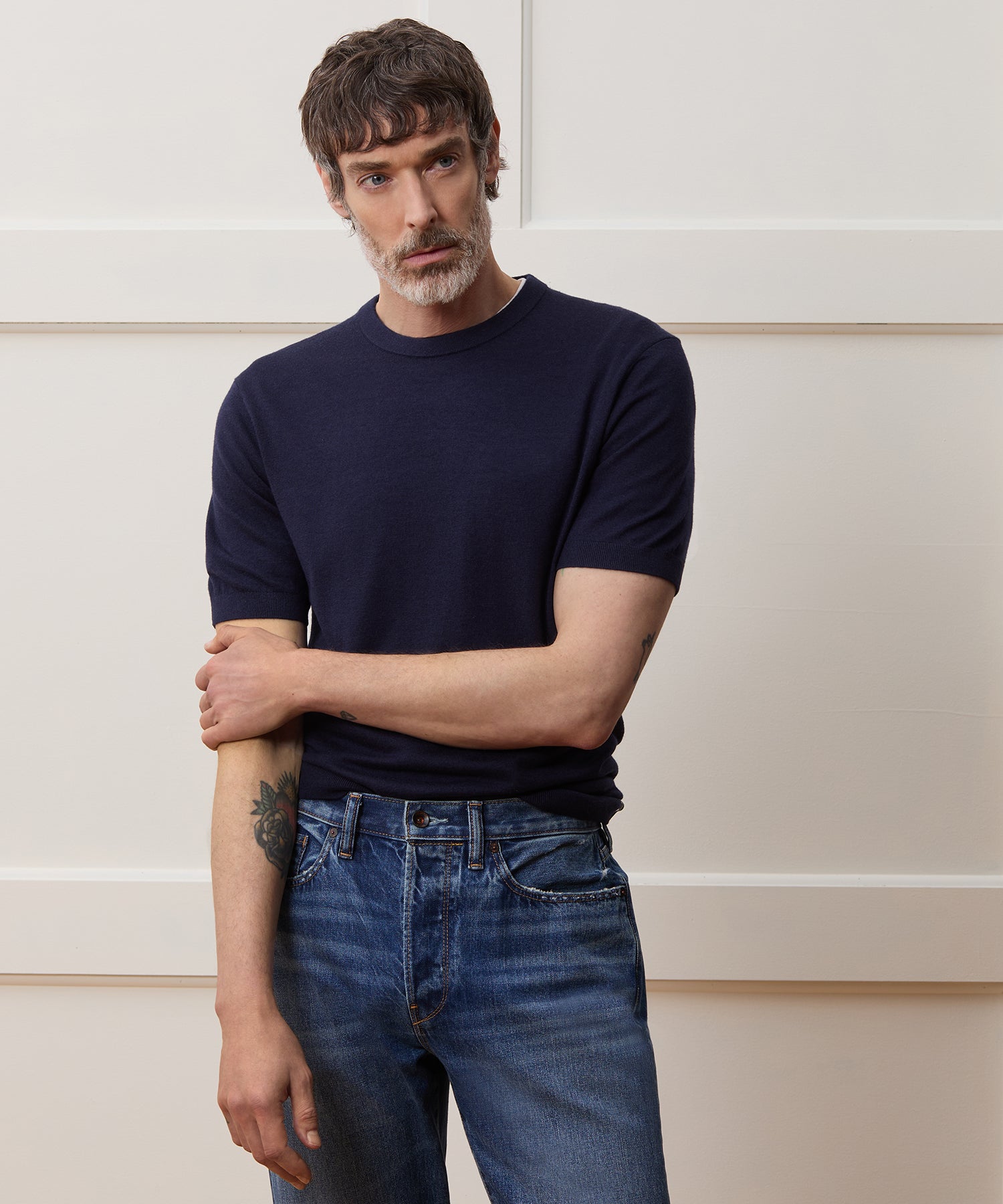 Silk-Cashmere Sweater Tee