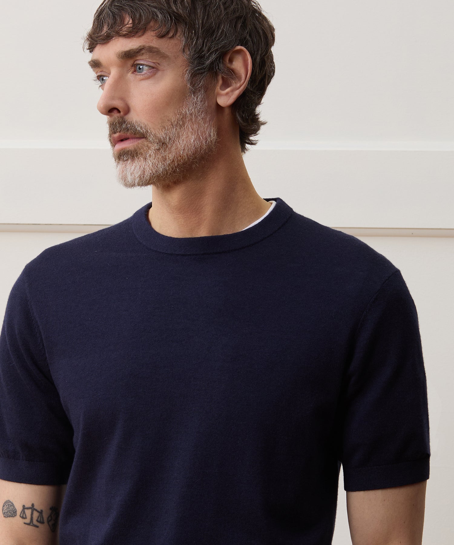 Silk-Cashmere Sweater Tee