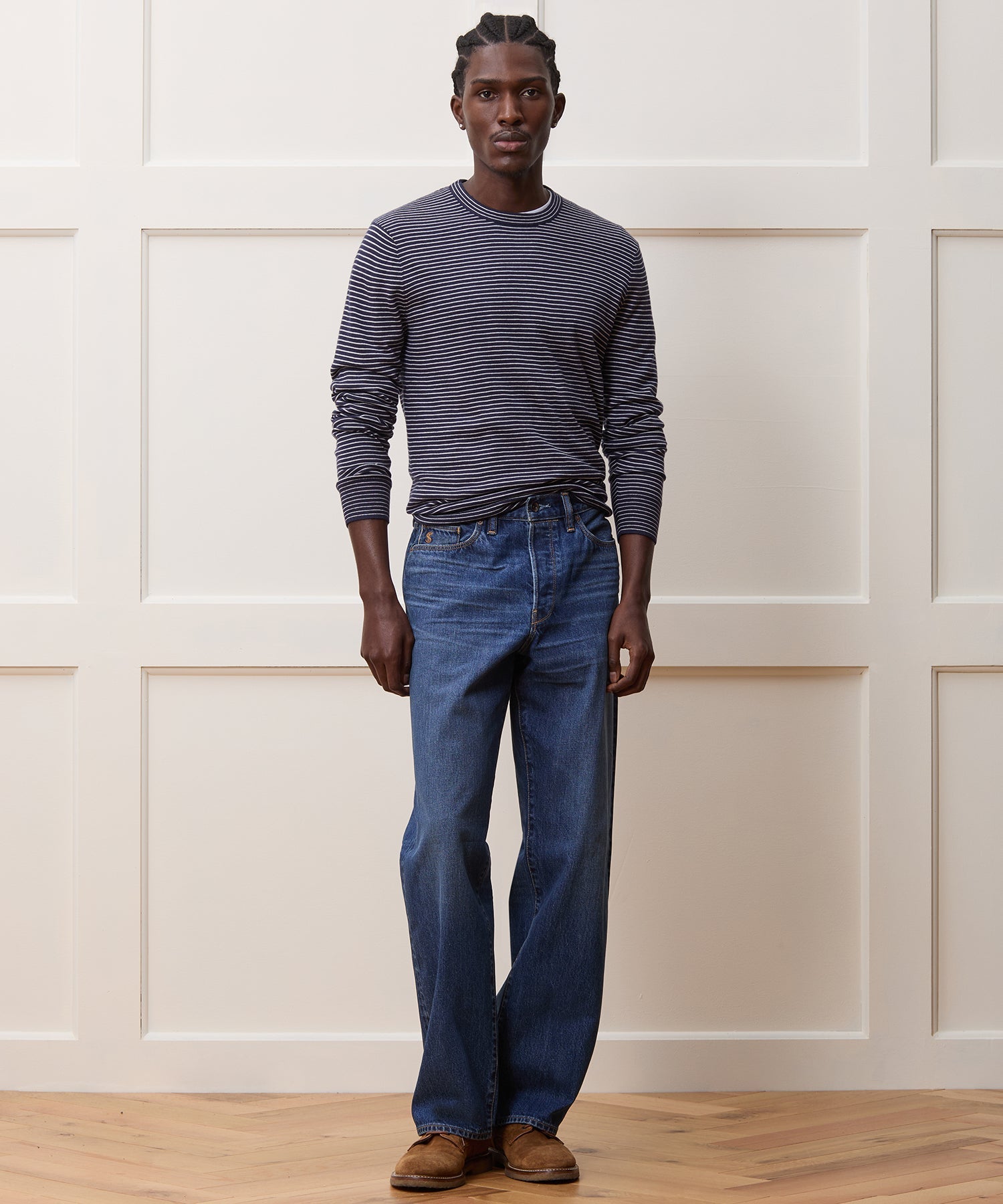 Silk-Cashmere Crewneck Sweater