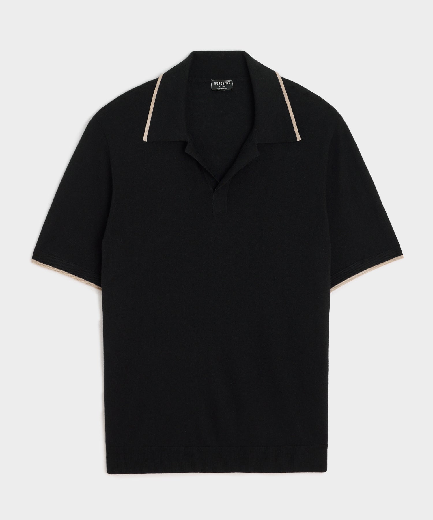 Silk-Cashmere Tipped Sweater Polo