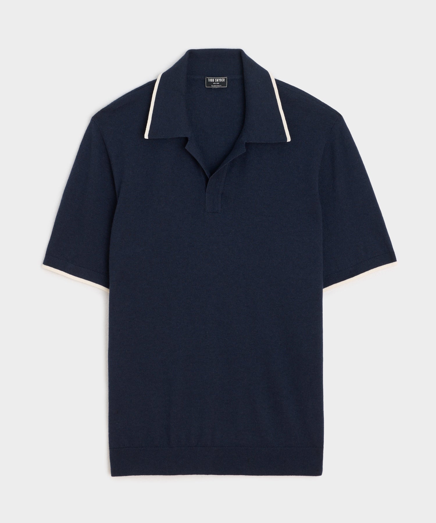 Silk-Cashmere Tipped Sweater Polo