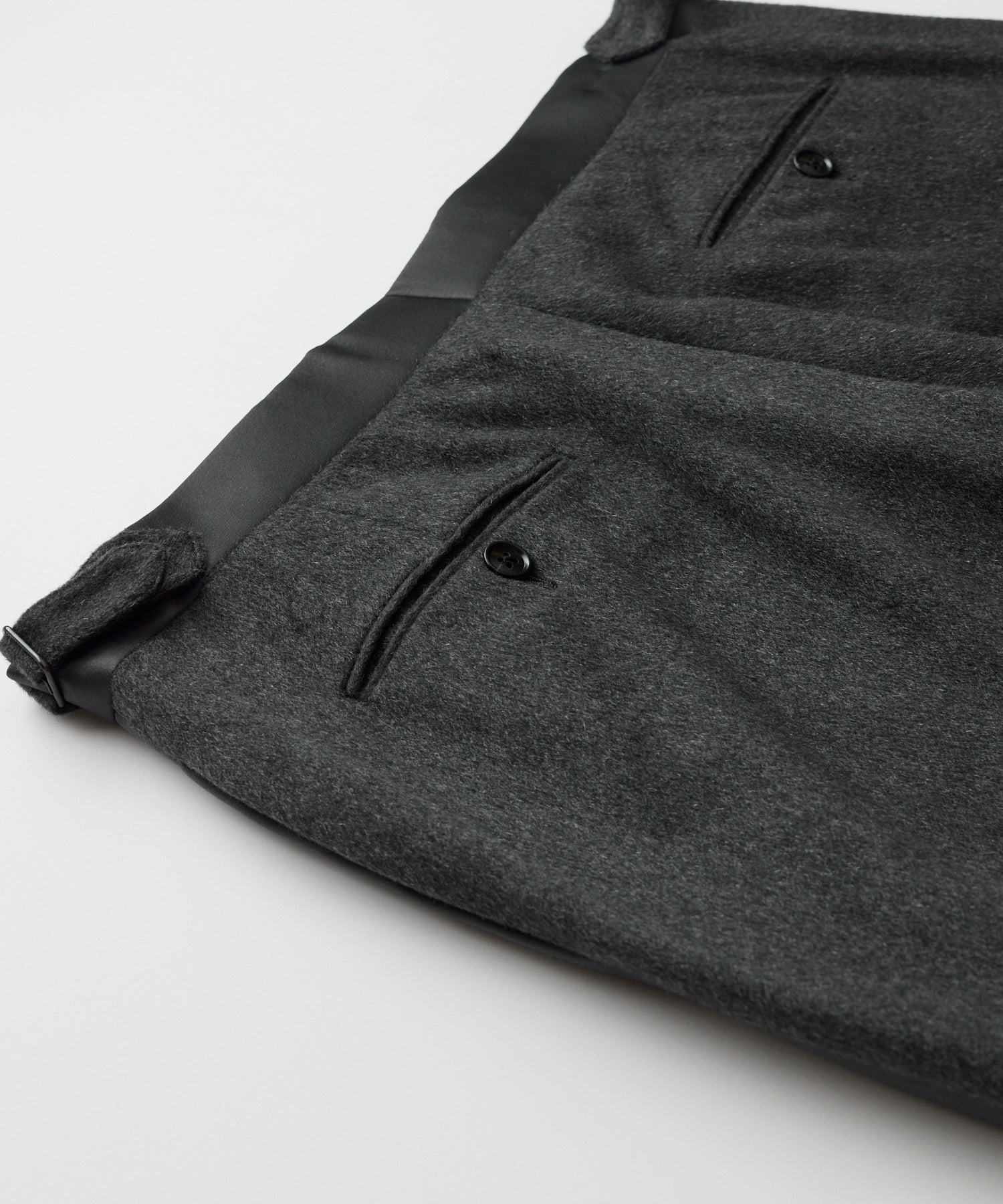 Slim Italian Cashmere Tuxedo Trouser