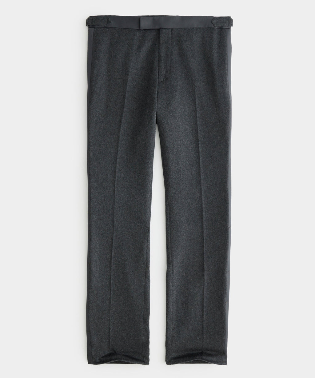 Slim Italian Cashmere Tuxedo Trouser