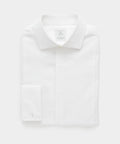 Italian Cotton Pique Bib Front Tuxedo Shirt