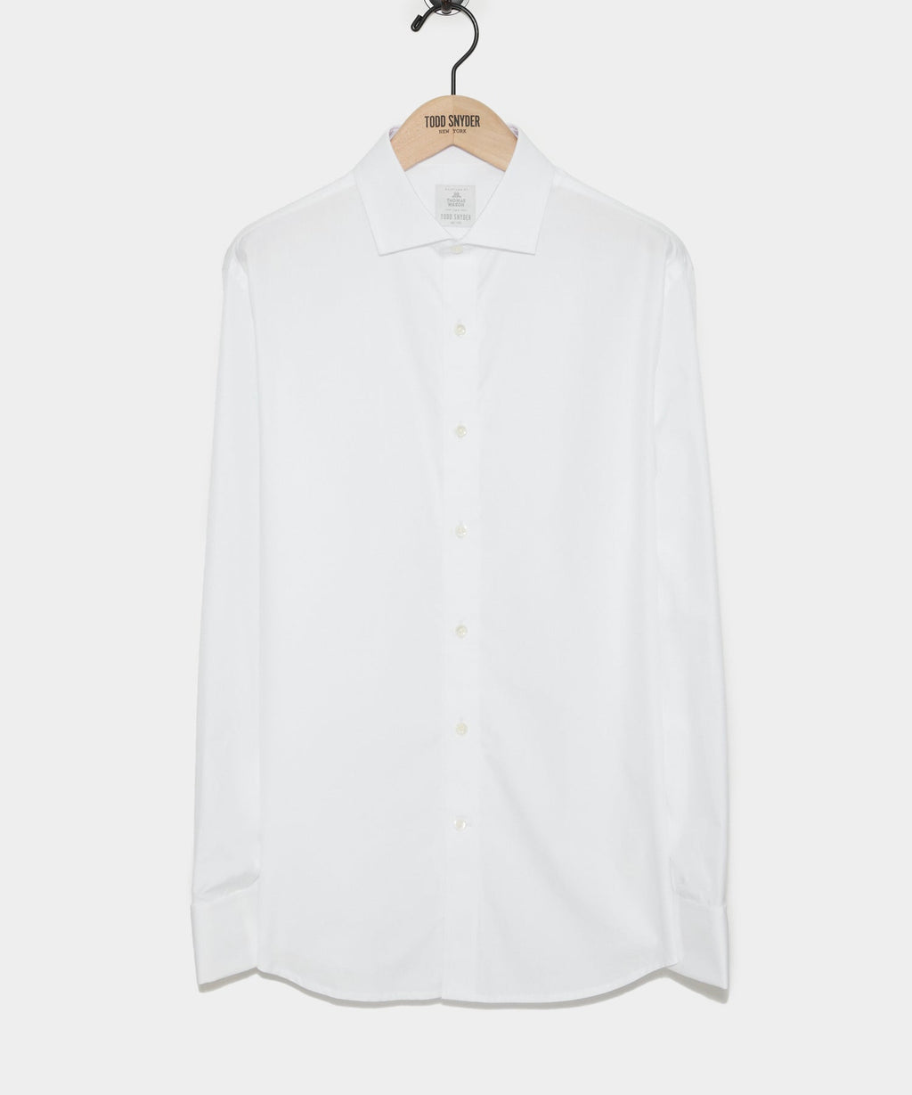 Slim Fit Plain Front Tuxedo Dress Shirt