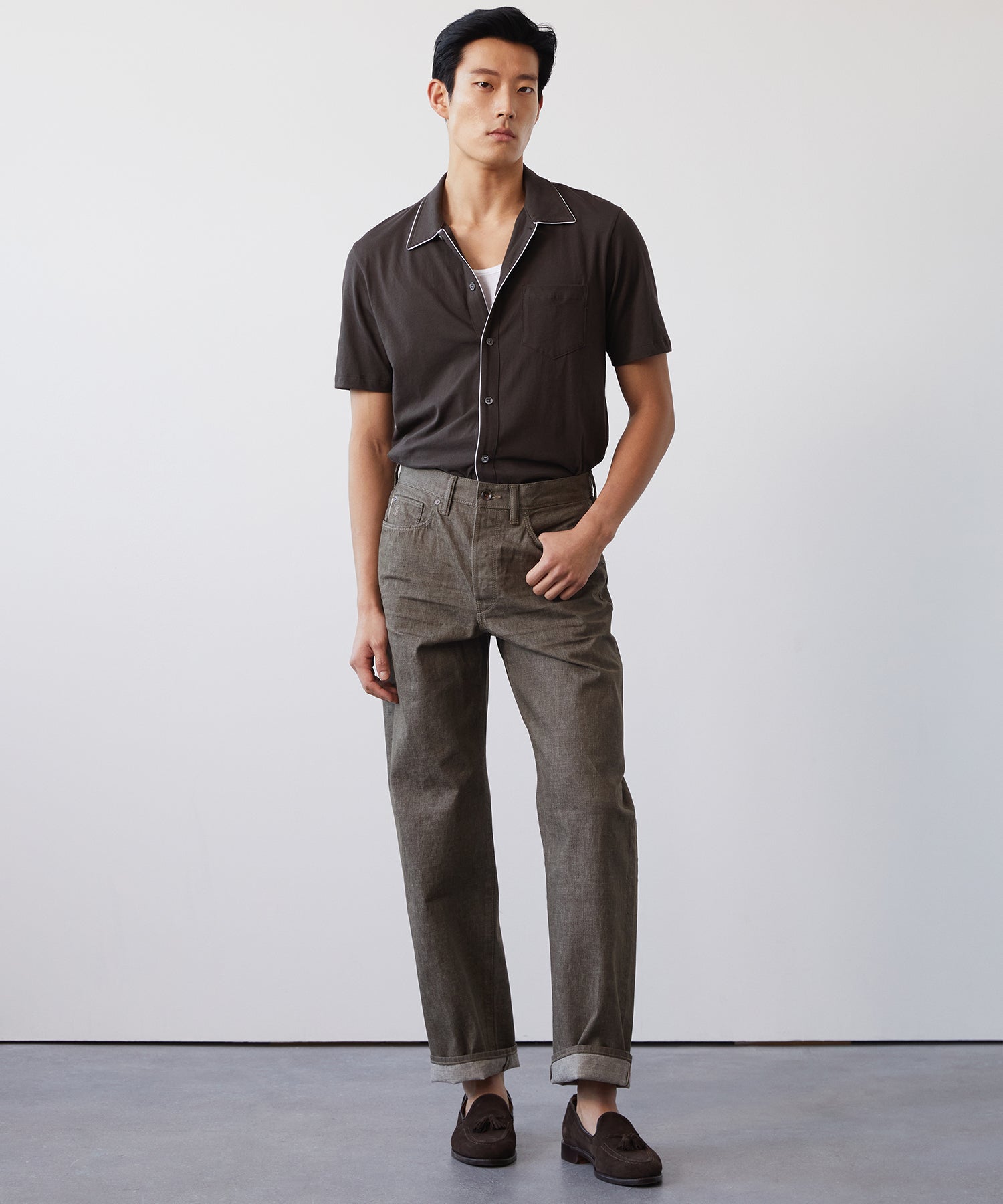 Relaxed Lightweight Japanese Selvedge Jean in Whiskey